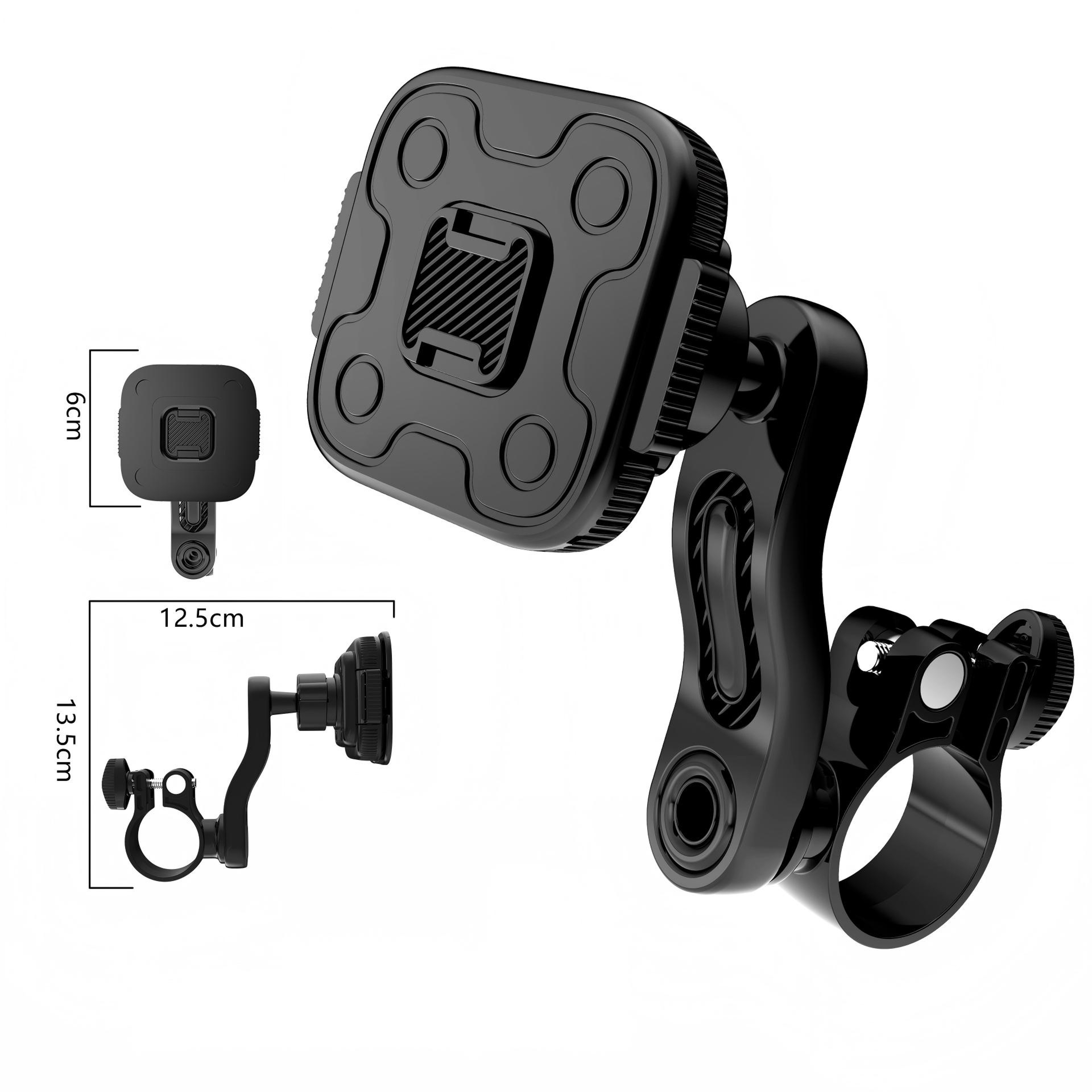 Rotating Motorcycle Phone Holder With Automatic Magnetic Bike Handlebar Mount 1