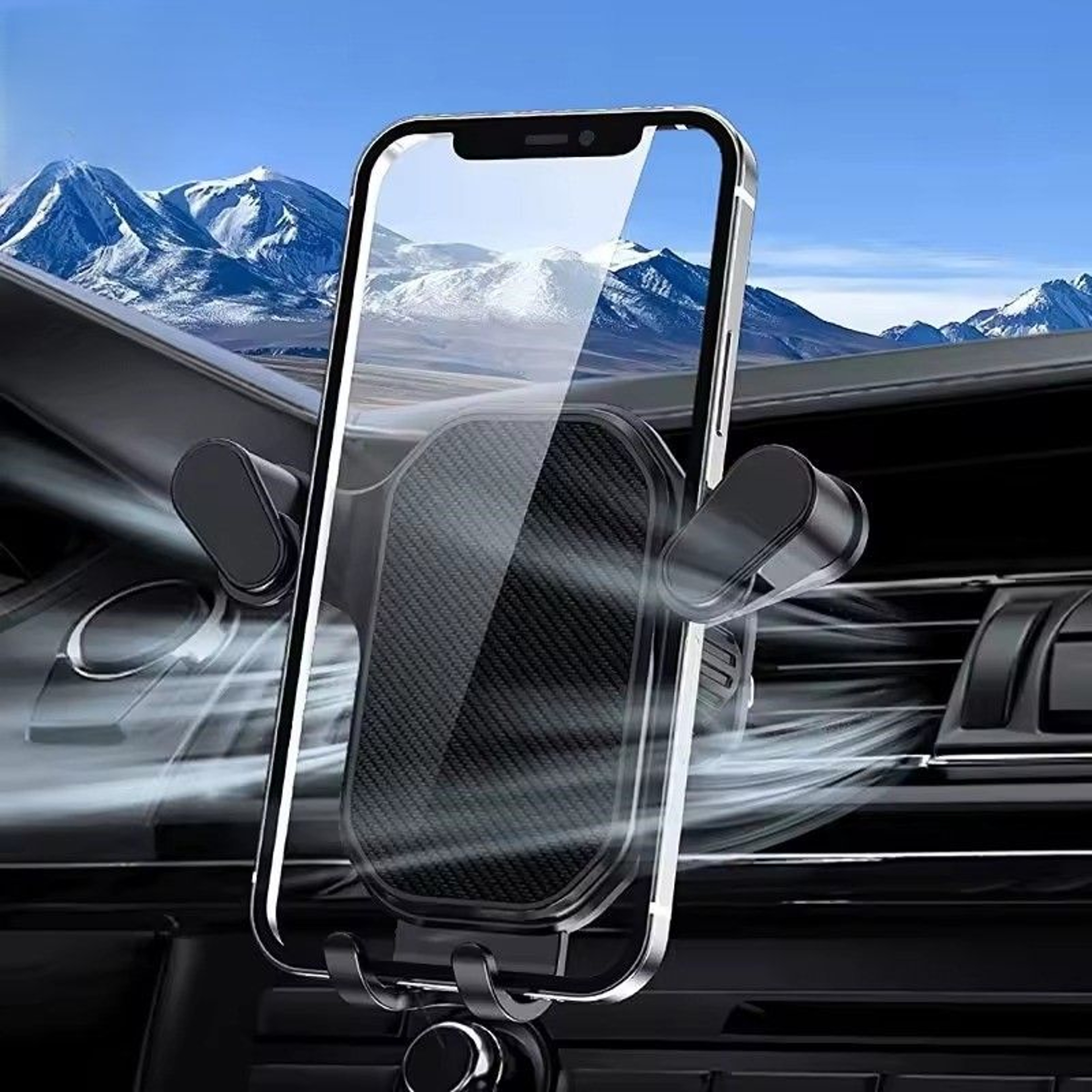 Universal Ball Head Car Air Vent Mount Clip For Car Phone Holder  GPS Bracket 2