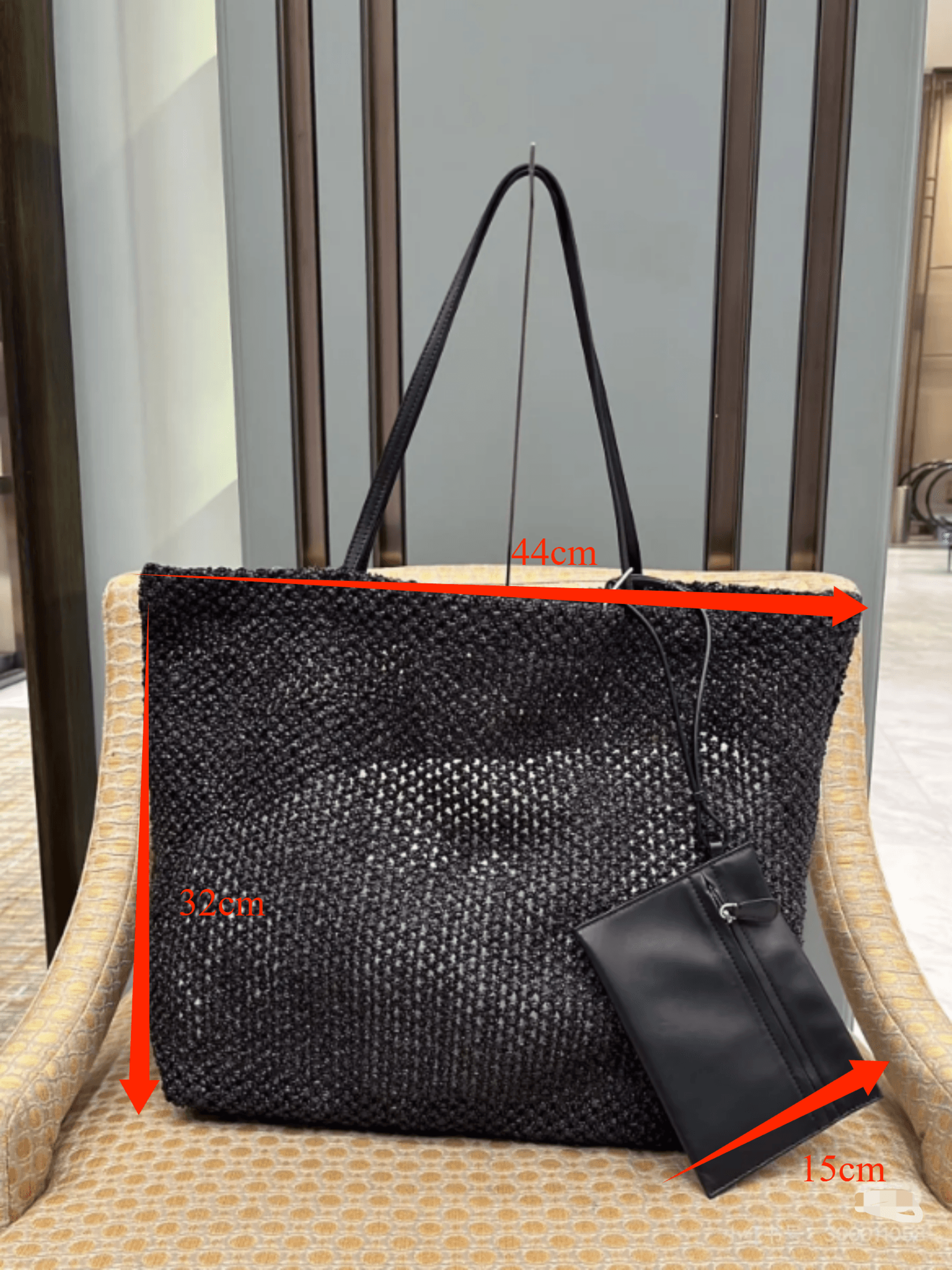 Boho Raffia Beach Tote Large Straw Shoulder Bag For Women 7