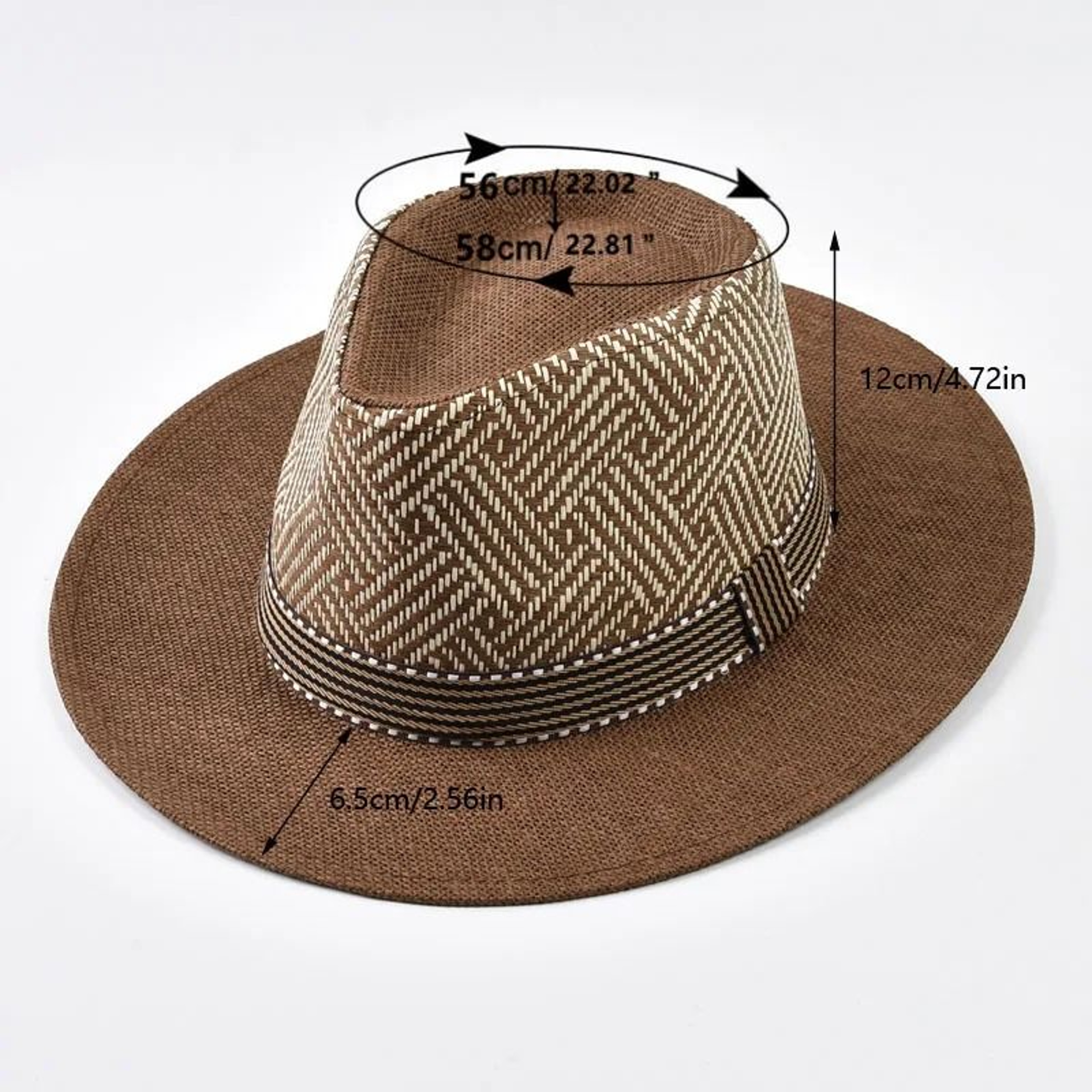 Mens Panama Straw Hat Summer Sun Hat For Beach Travel  Outdoor Style 6