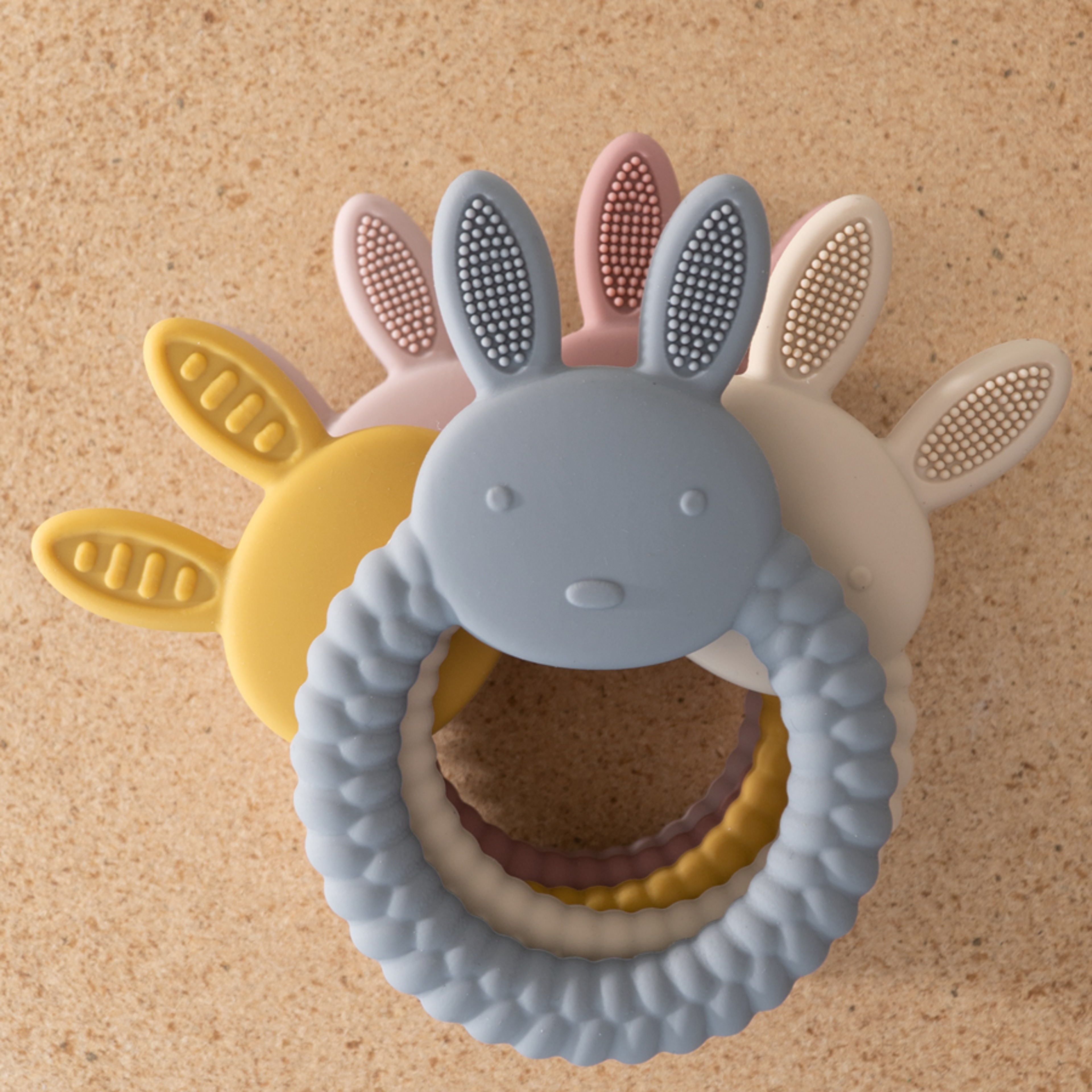 Baby Teether Silicone Rabbit BPA Free Teething Toy For Newborns  Infants 7