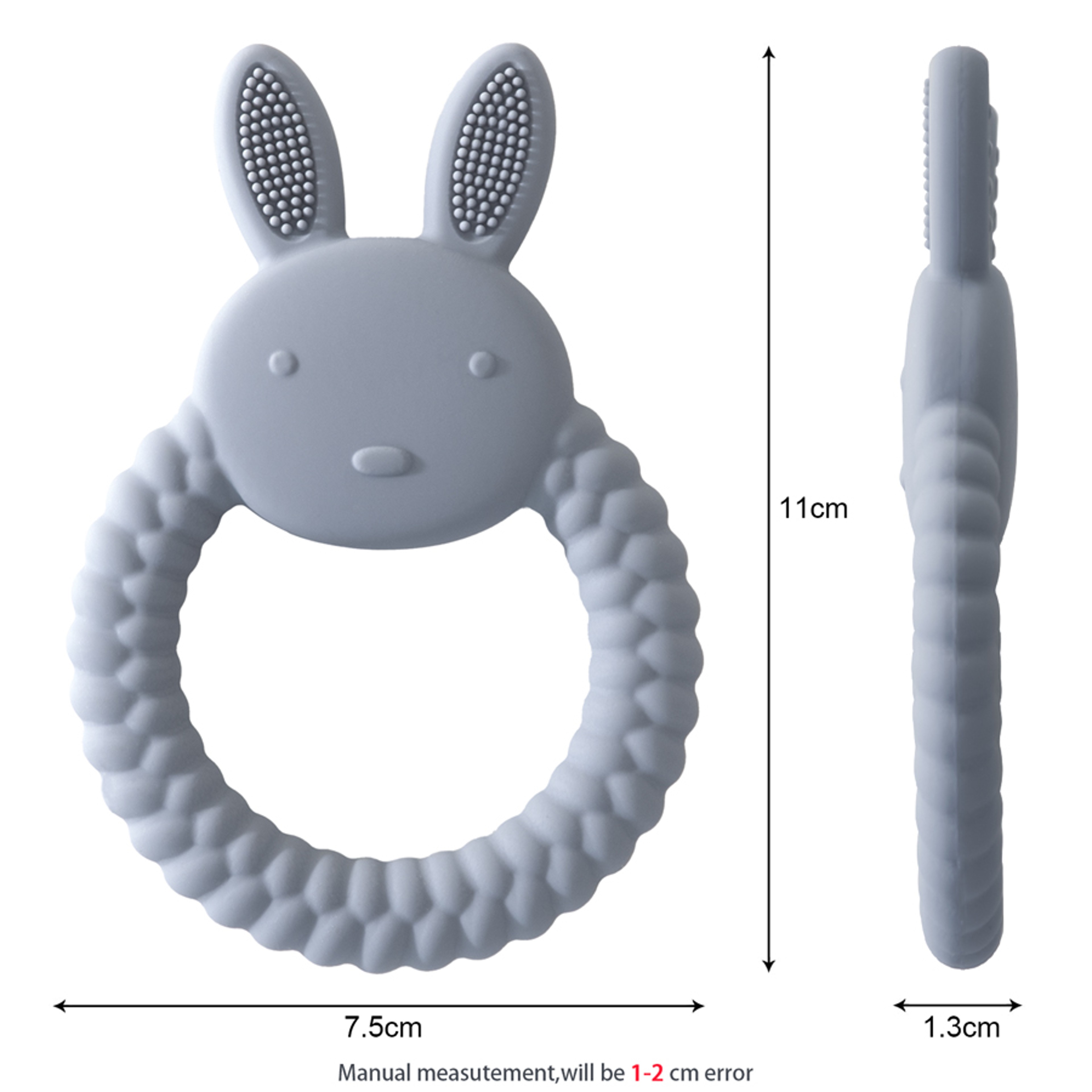 Baby Teether Silicone Rabbit BPA Free Teething Toy For Newborns  Infants 9