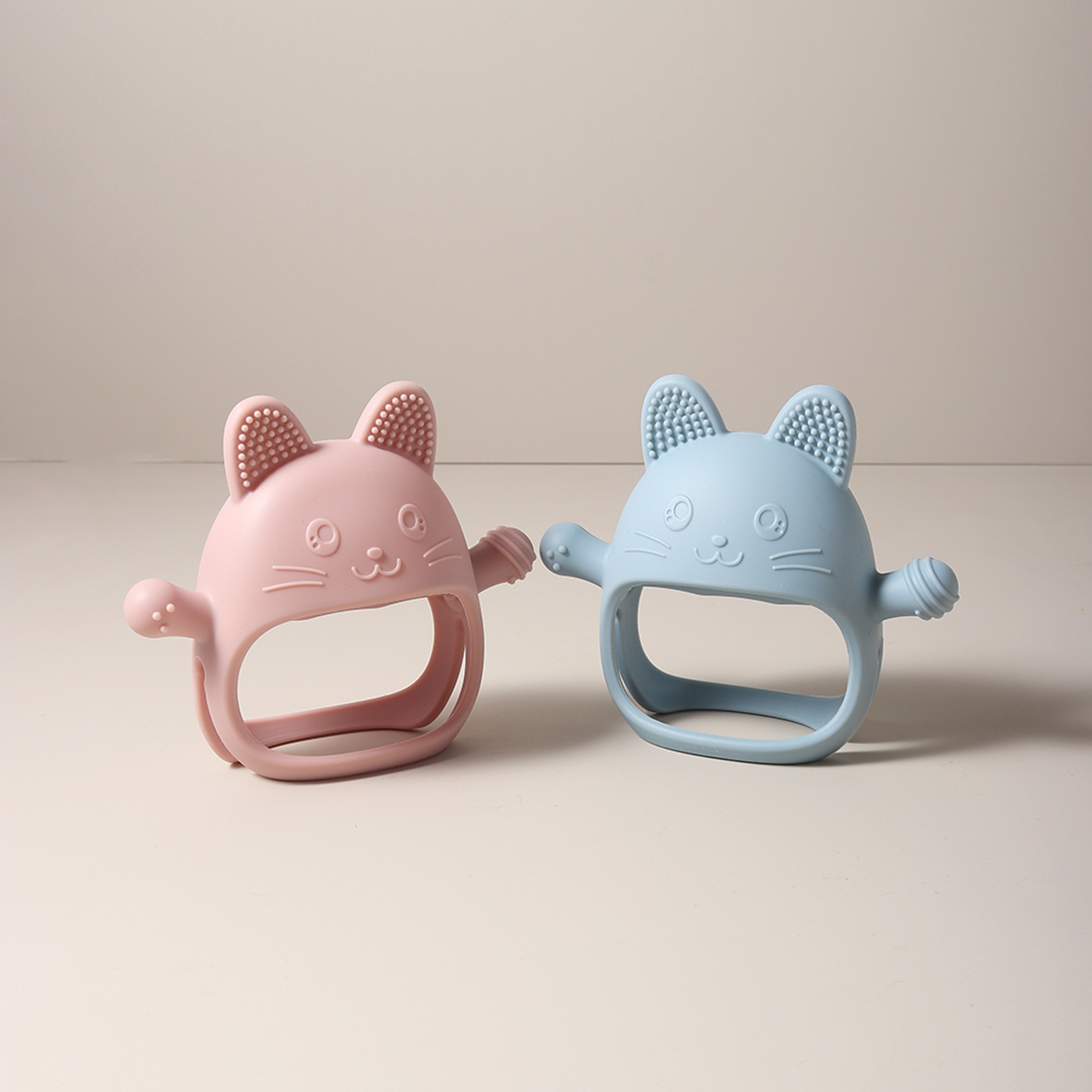 Bunny Baby Teething Mitten Food Grade Silicone Teether Glove For Soothing Gums 7