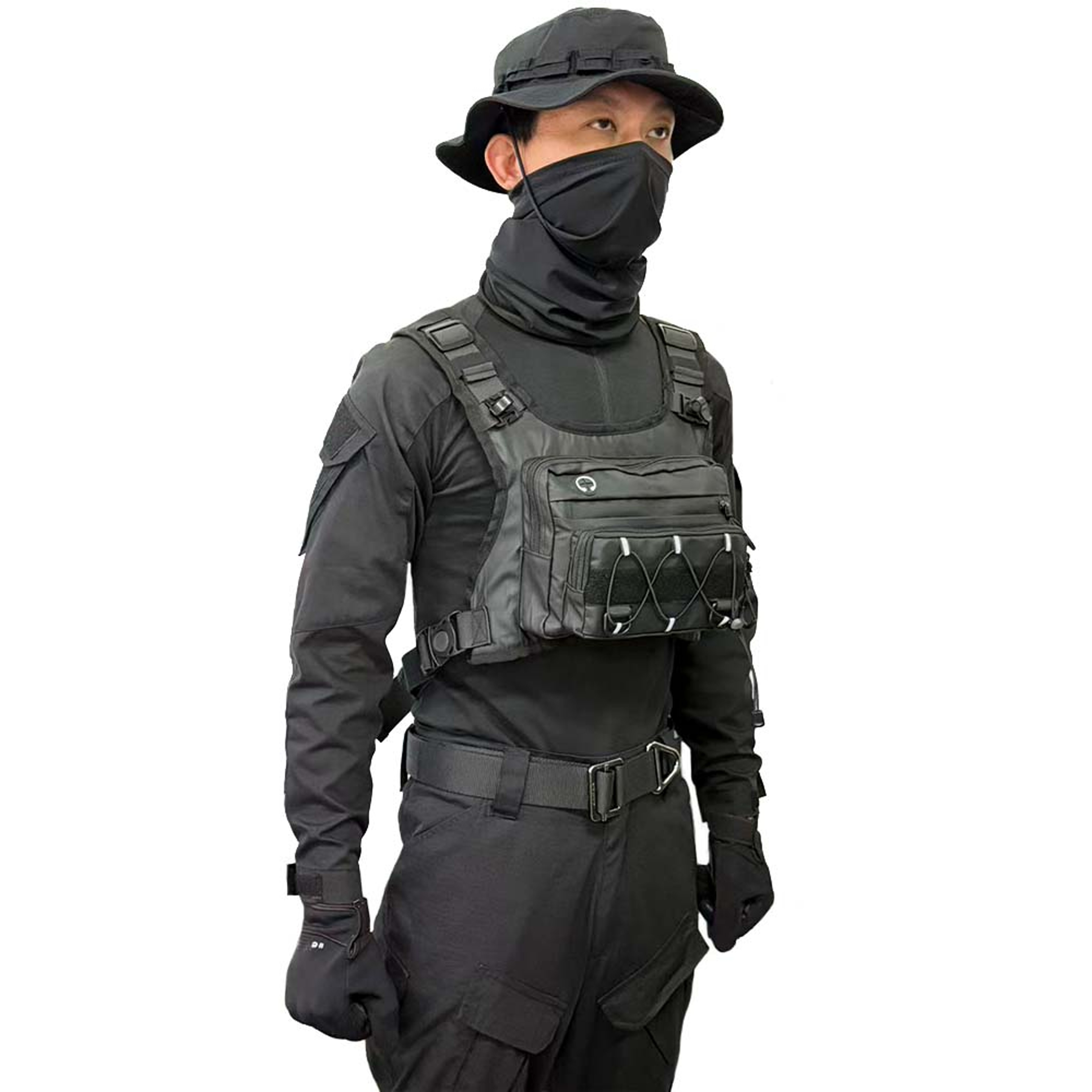 Tactical Chest Bag Running Hydration Vest With Multi Pocket Outdoor Chest Pack 6