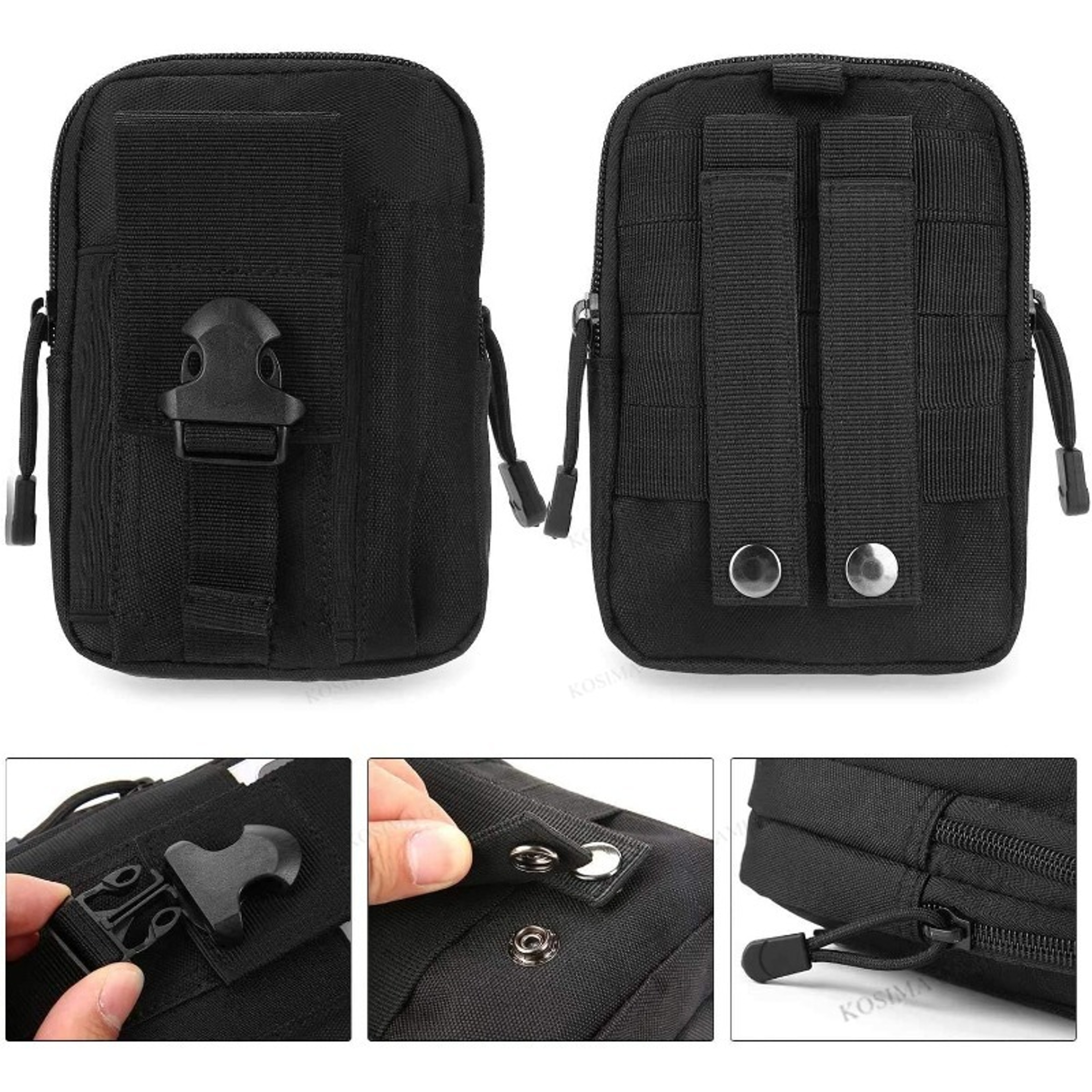 Tactical MOLLE Pouch Double Capacity EDC Utility Phone  Tool Organizer 4