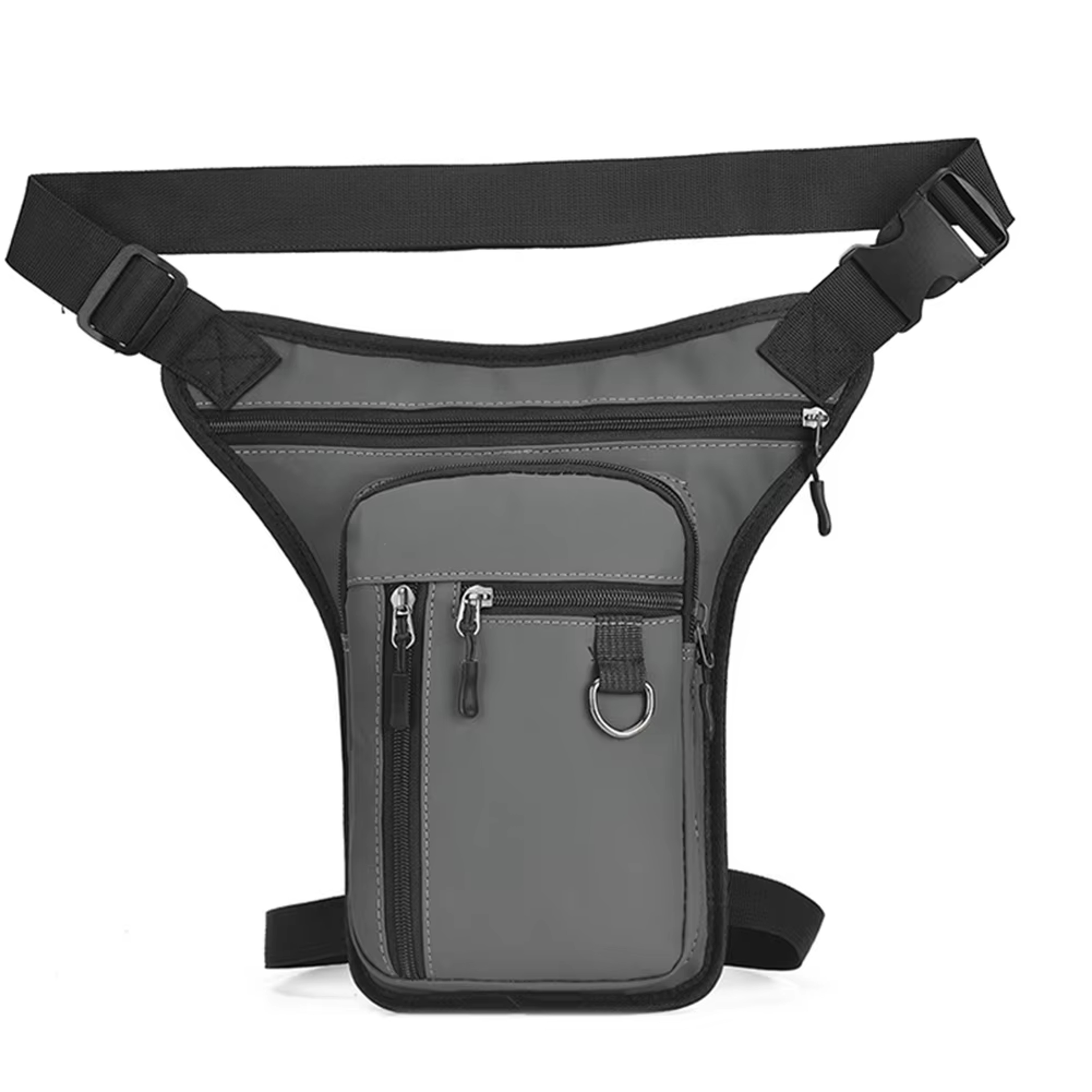 Motorcycle Leg Bag PU Leather Drop Leg Bag Tactical Waist Pack For Riding  Travel 0