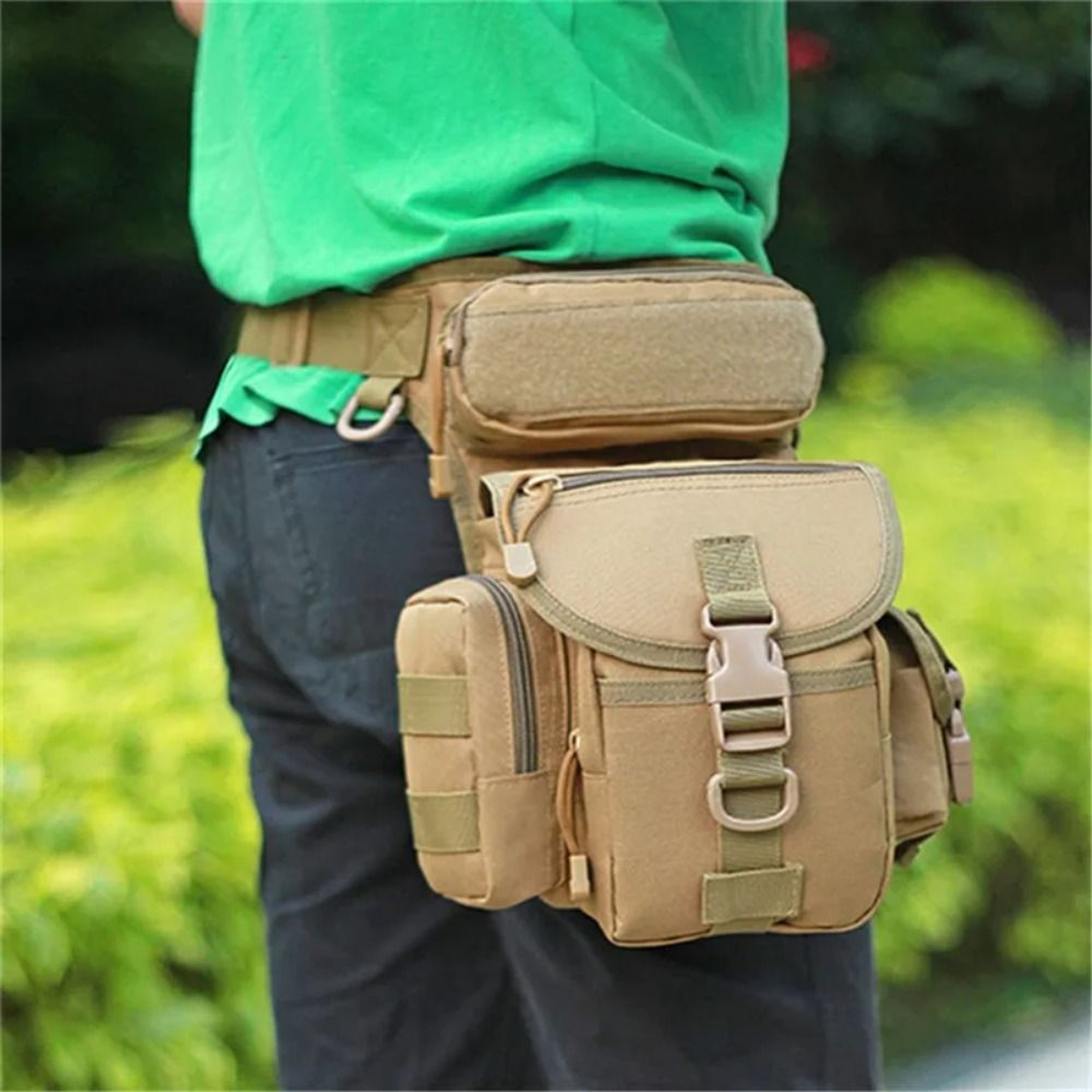 Large Capacity Drop Leg Bag Waterproof Hiking Waist Pack For Motorcycle Outdoor Use 3