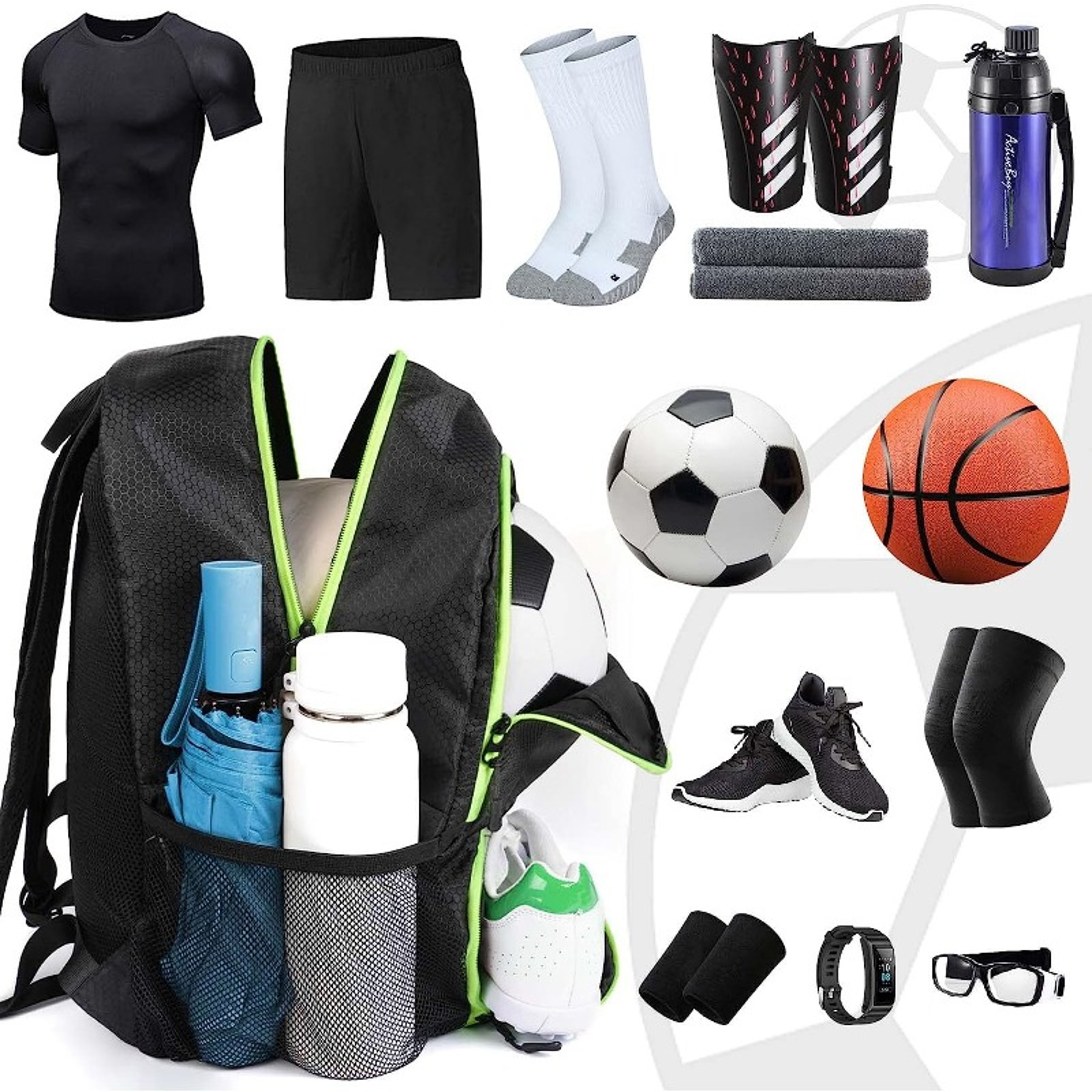 Waterproof Sports Ball Bag With Shoulder Strap And Ball Stand For Soccer Basketball Volleyball 2