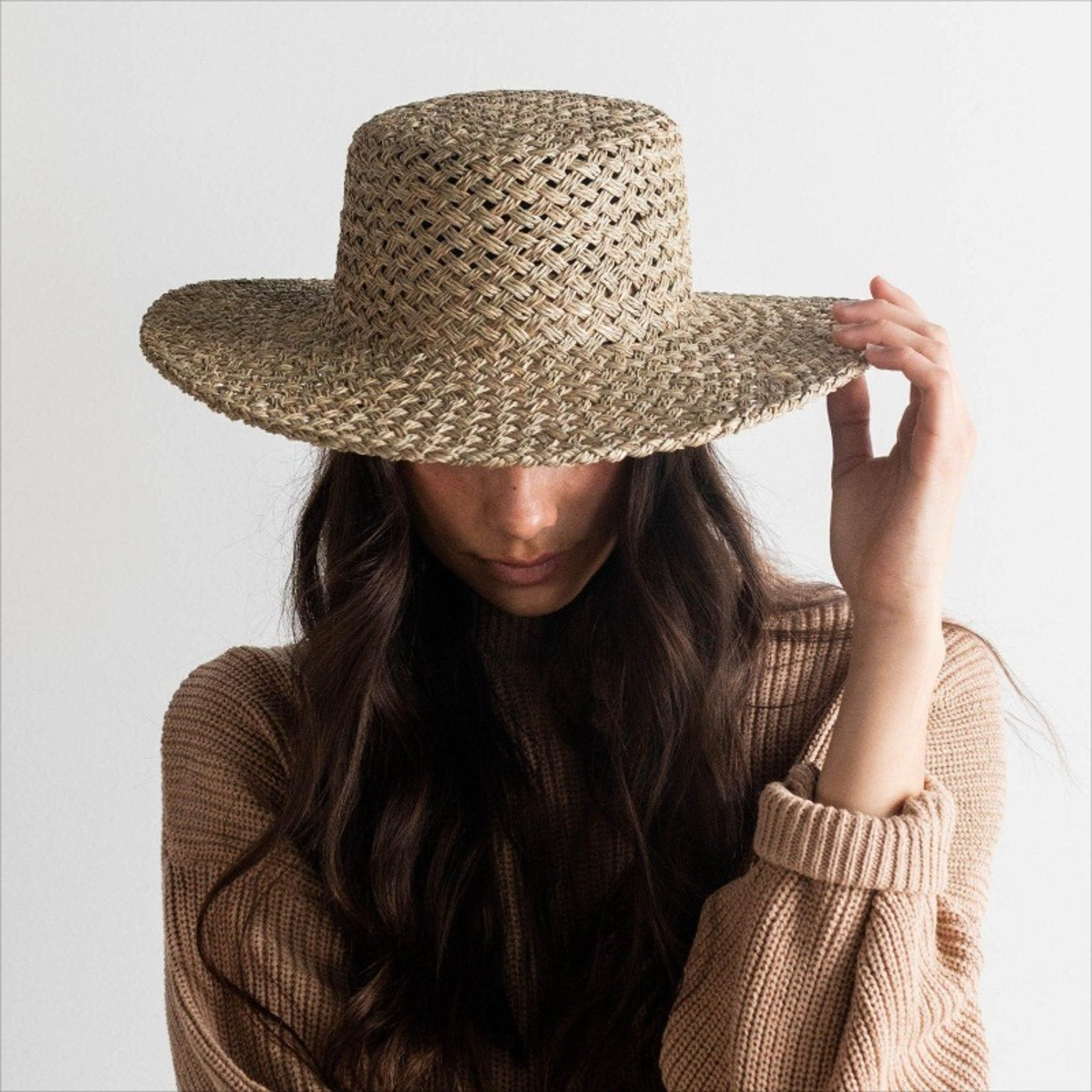 Women's Straw Sun Hat Flat Top Panama Hat for Beach, Travel & Summer Holidays – view 6