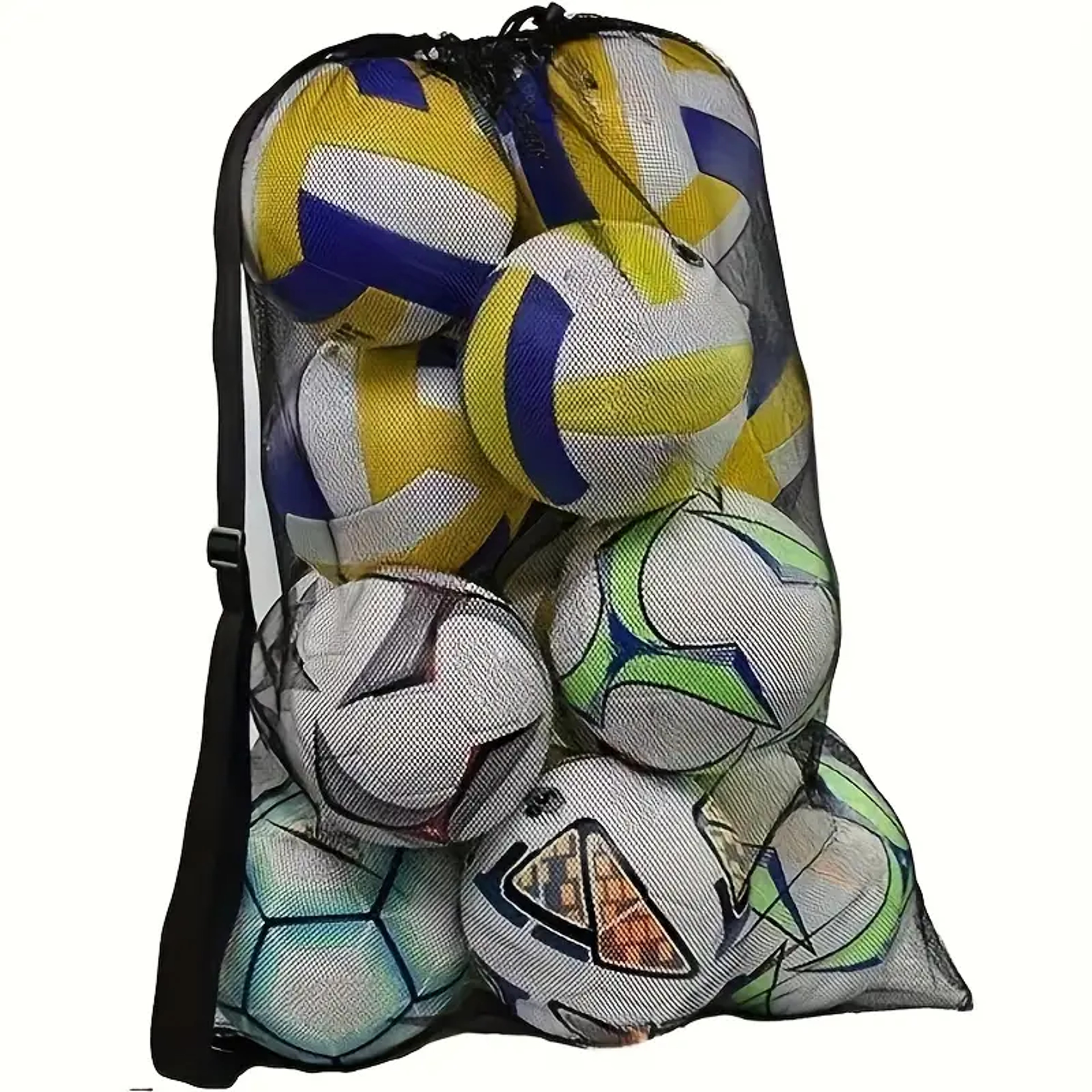 Portable Large Capacity Ball Storage Bag With Shoulder Strap For Basketball Football Sports Gear 3