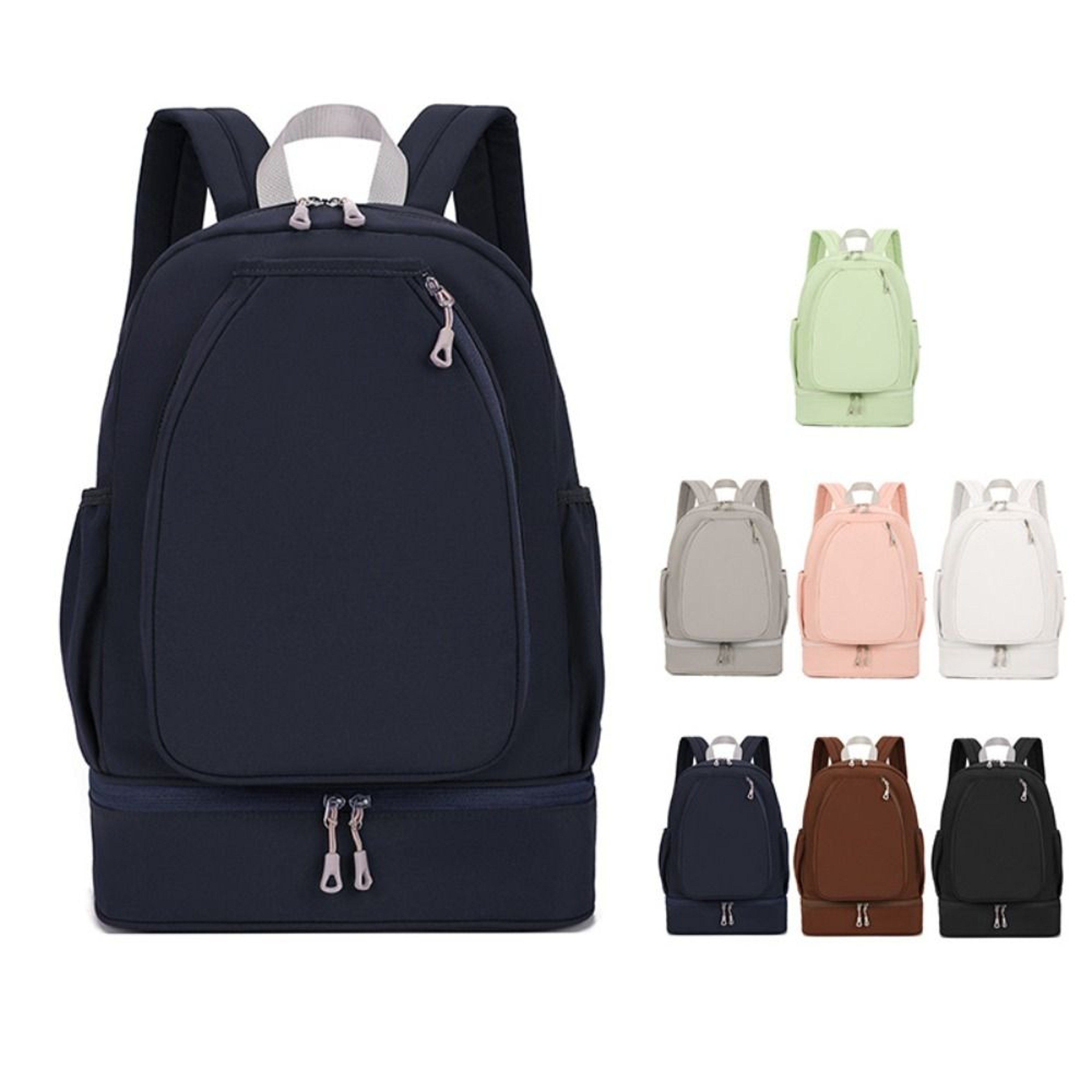 Badminton Racket Backpack With Shoes Compartment Large Capacity Waterproof Sports Bag 10