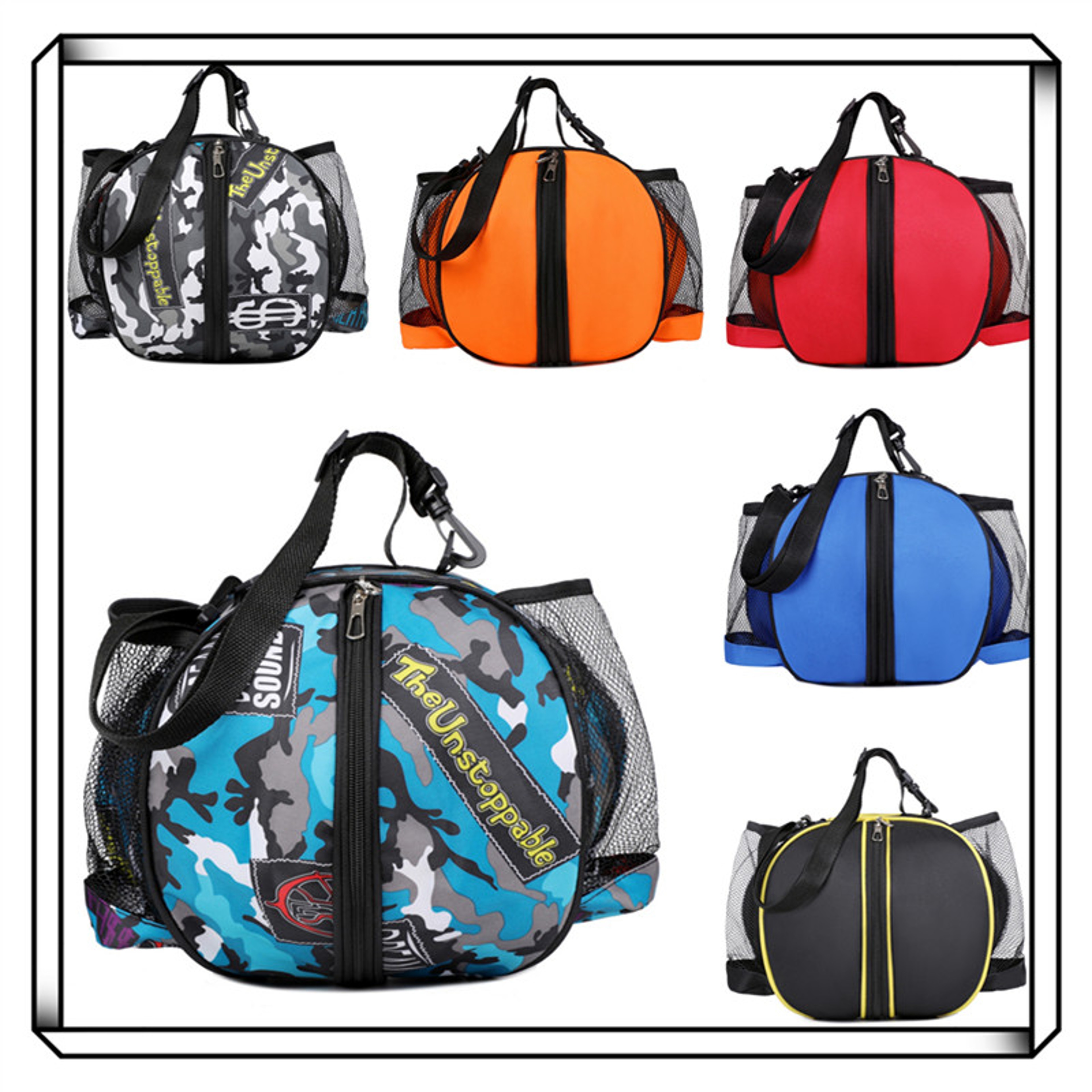 MultiSport Basketball Ball Bag Sports Shoulder Bag For Basketball Football  Volleyball 7