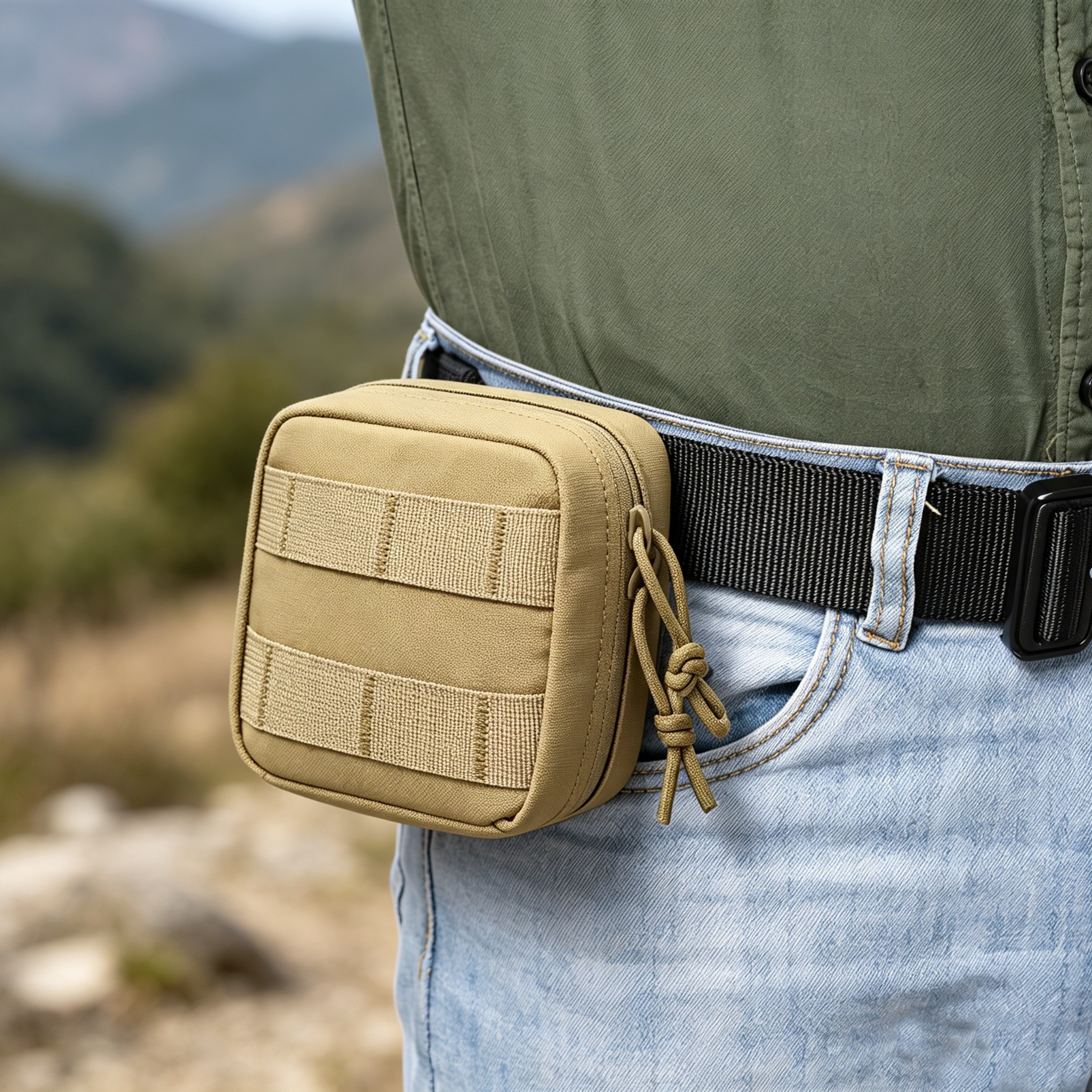 Tactical MOLLE Pouch Compact EDC Utility Admin Belt Organizer 8