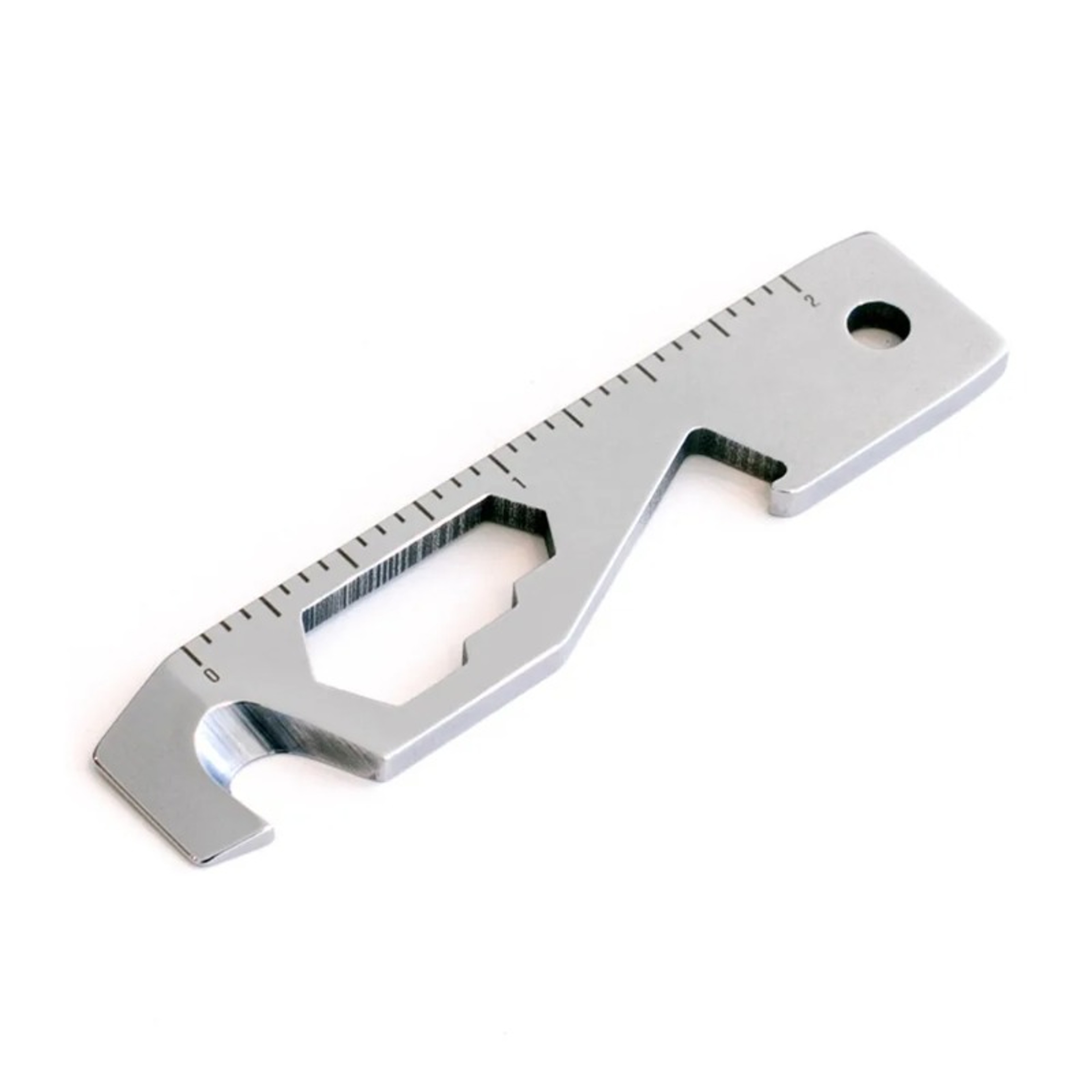 EDC Pocket Tool Survival Keychain Camping Multitool With Bottle Opener  Ruler 0