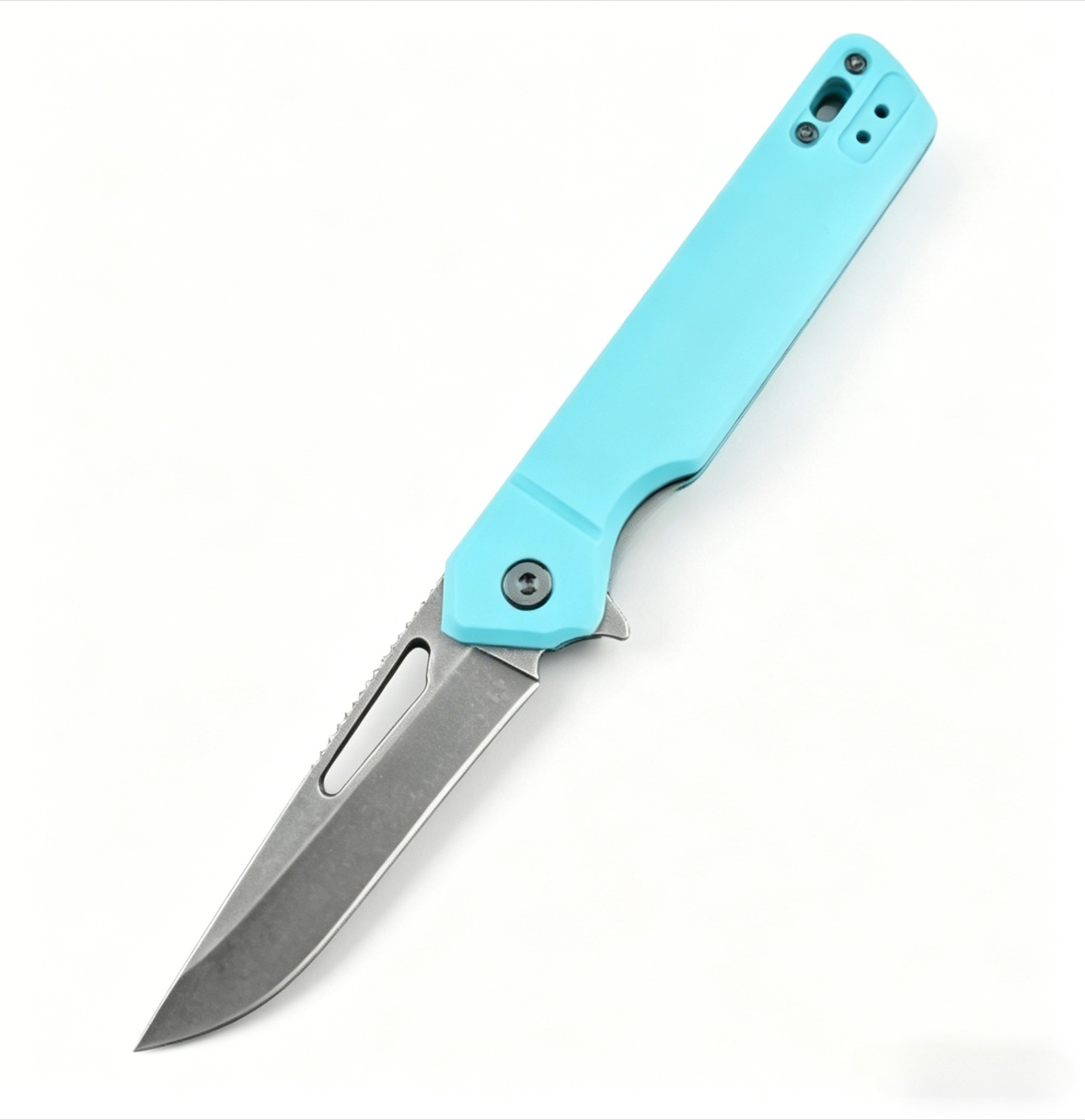 EDC Folding Knife With Steel Blade  Nylon Fiber Handle 0