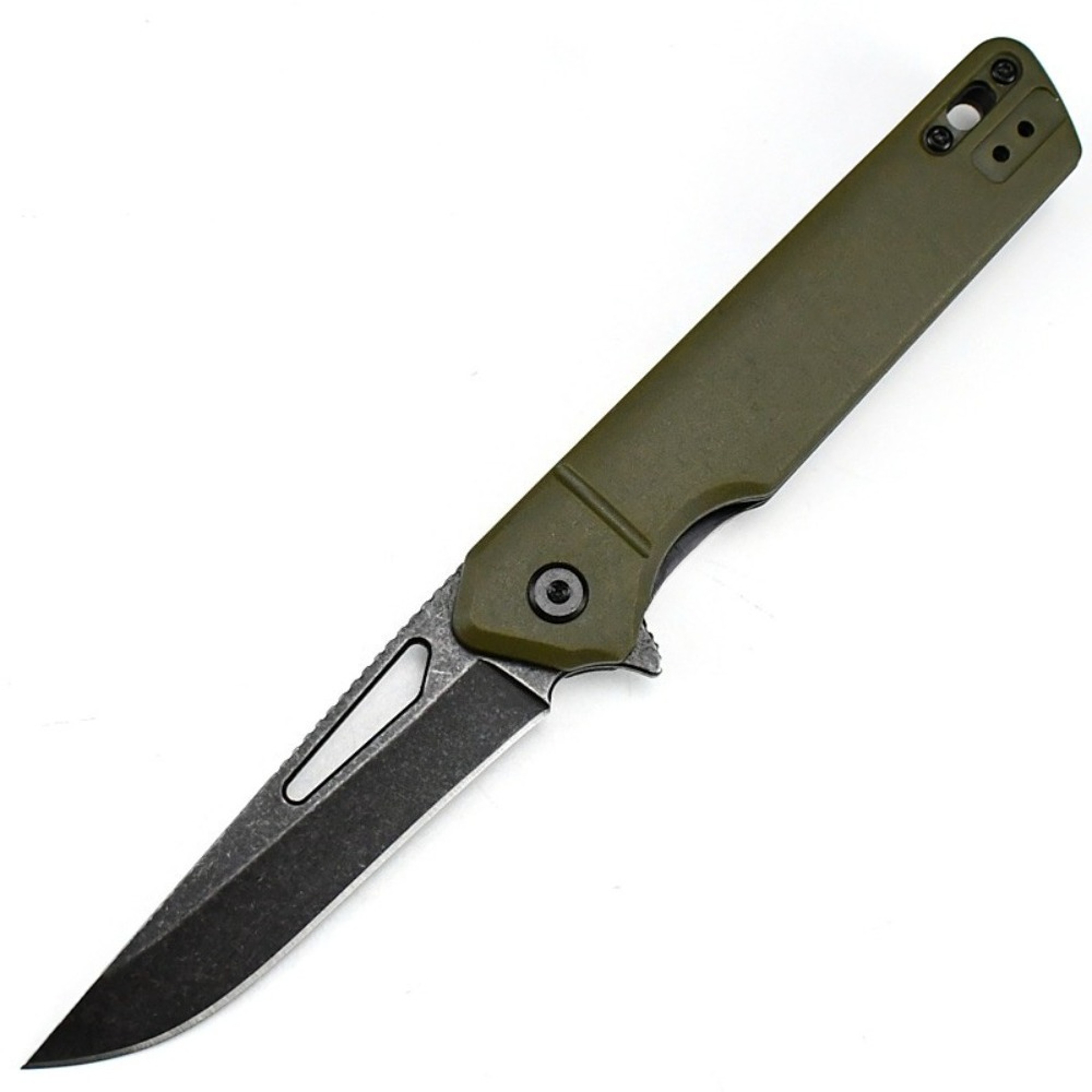 EDC Folding Knife With Steel Blade  Nylon Fiber Handle 1