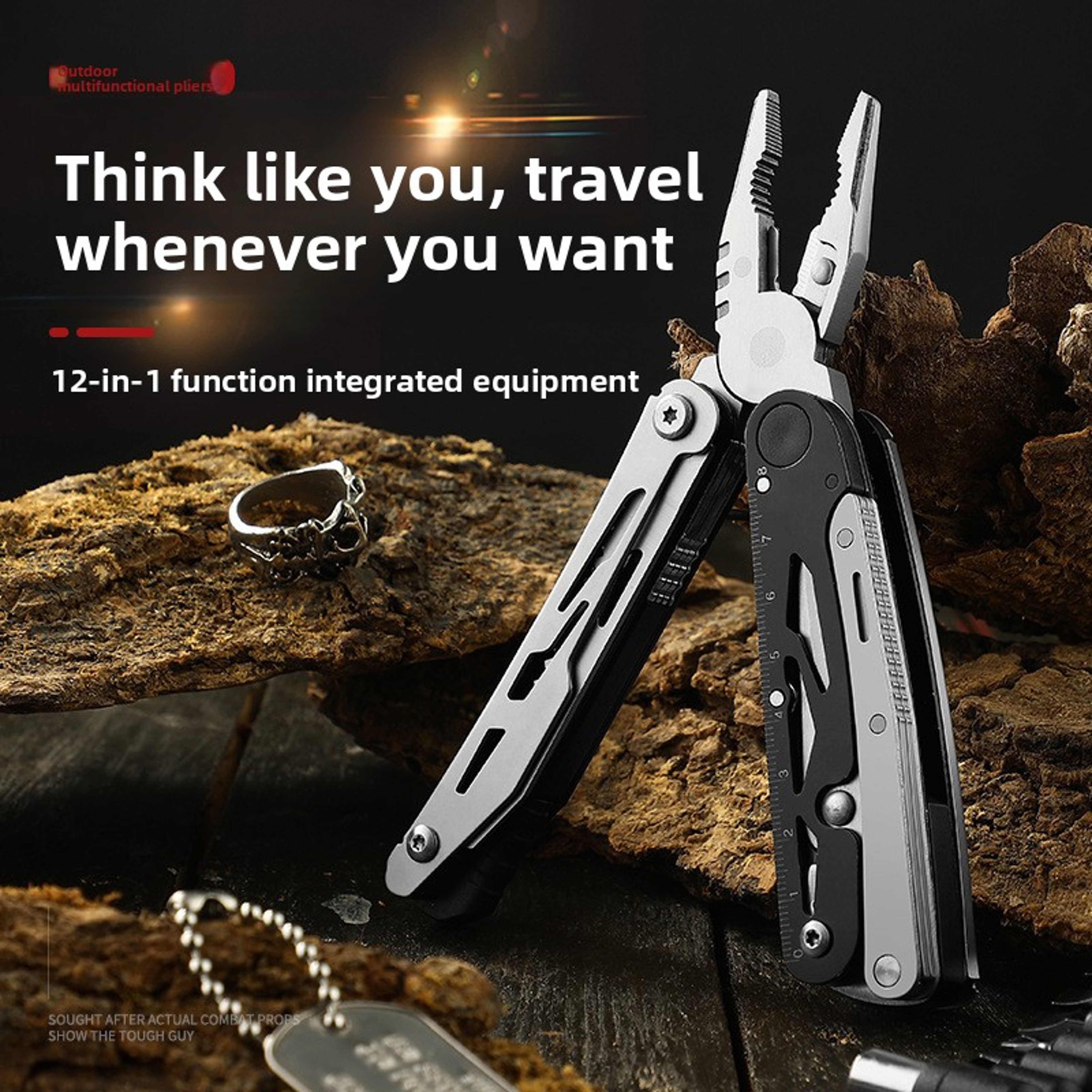 Stainless Steel Multitool Pliers Folding Multi Tool For Camping Survival And Everyday EDC 1