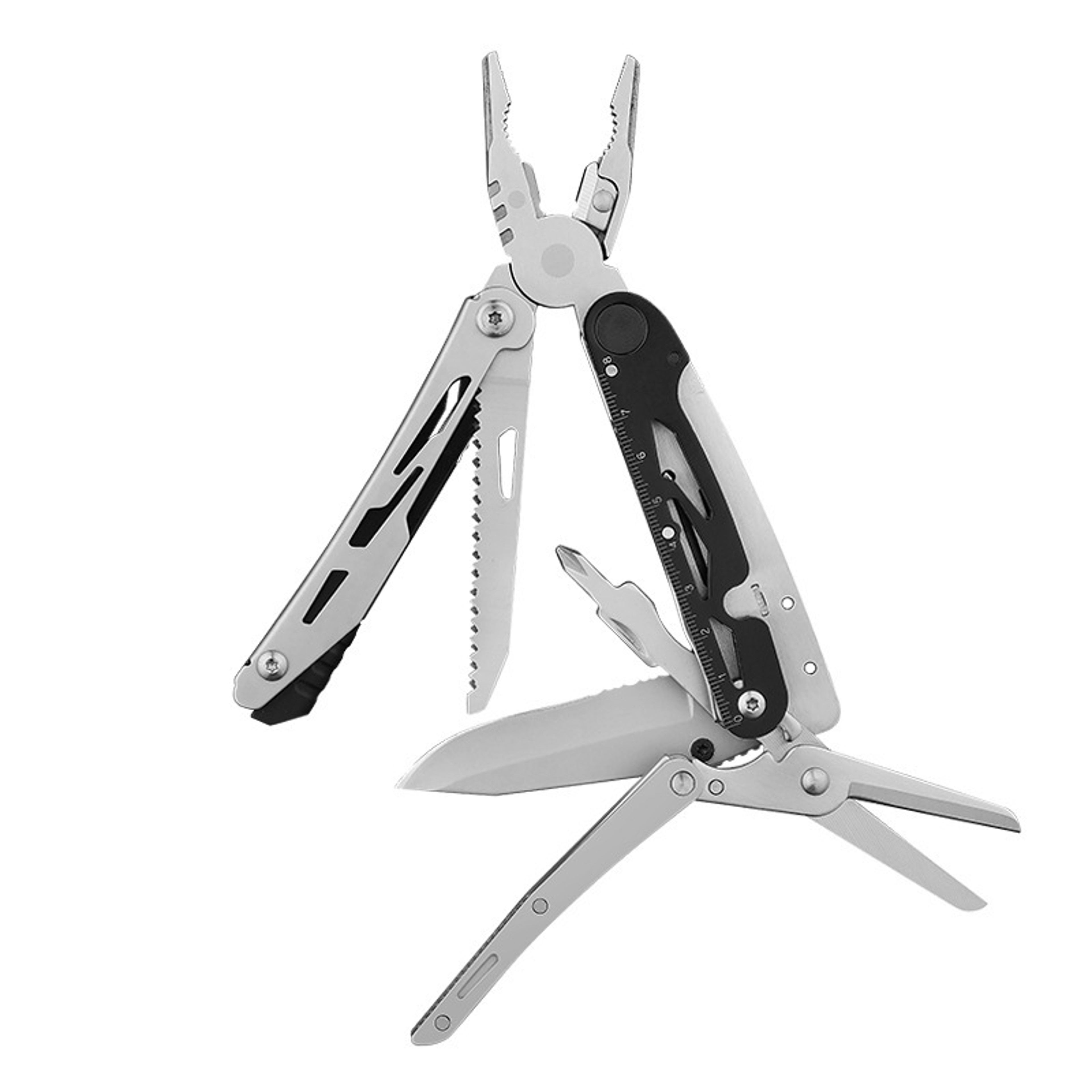 Stainless Steel Multitool Pliers Folding Multi Tool For Camping Survival And Everyday EDC 0