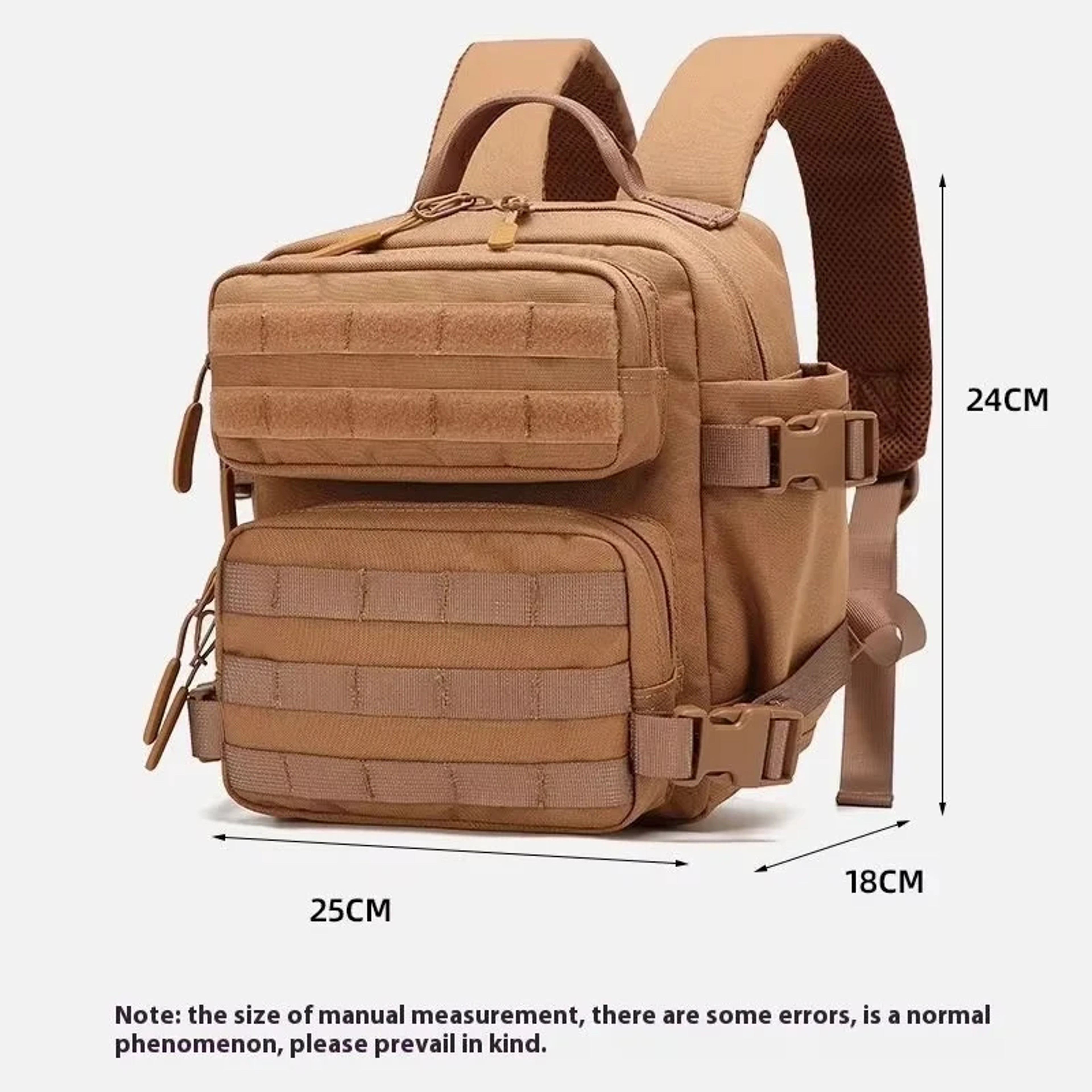 Tactical Backpack With MOLLE System And Dual Bottle Holders For Hiking Travel  Everyday Carry 13