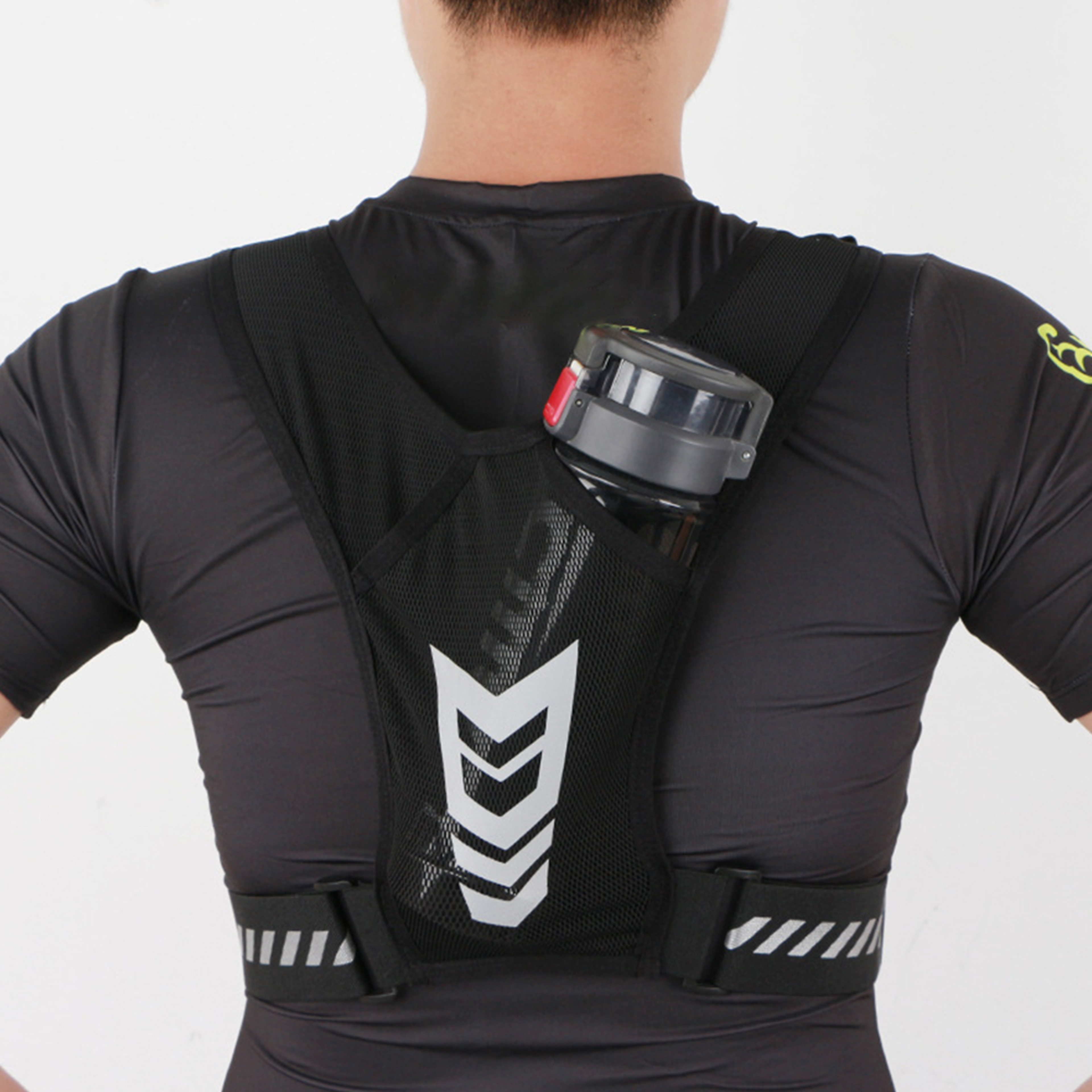 Reflective Running Phone Vest Breathable Chest Pack With Large Capacity Phone Holder 3
