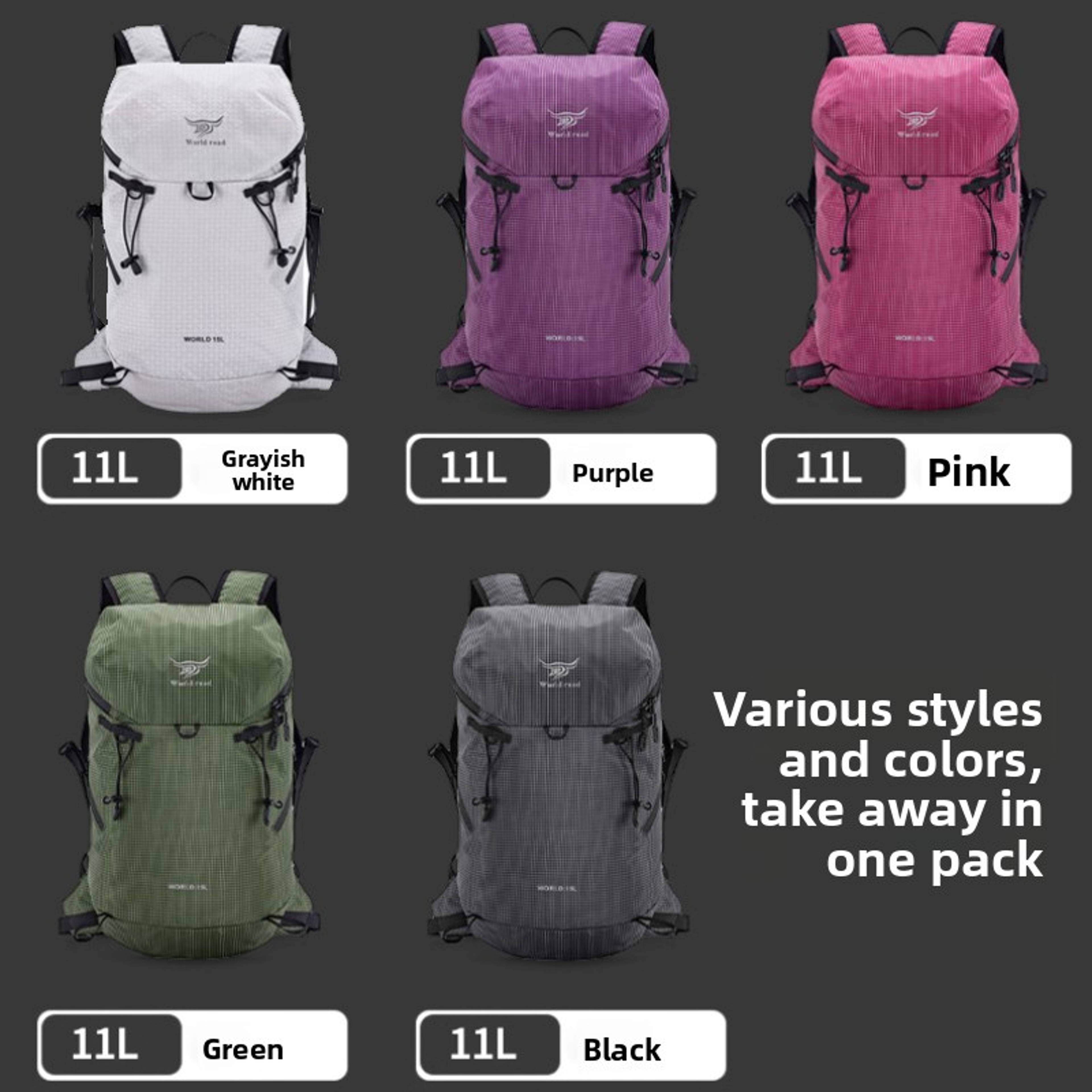 Packable Hiking Backpack Waterproof Lightweight Travel Daypack 6