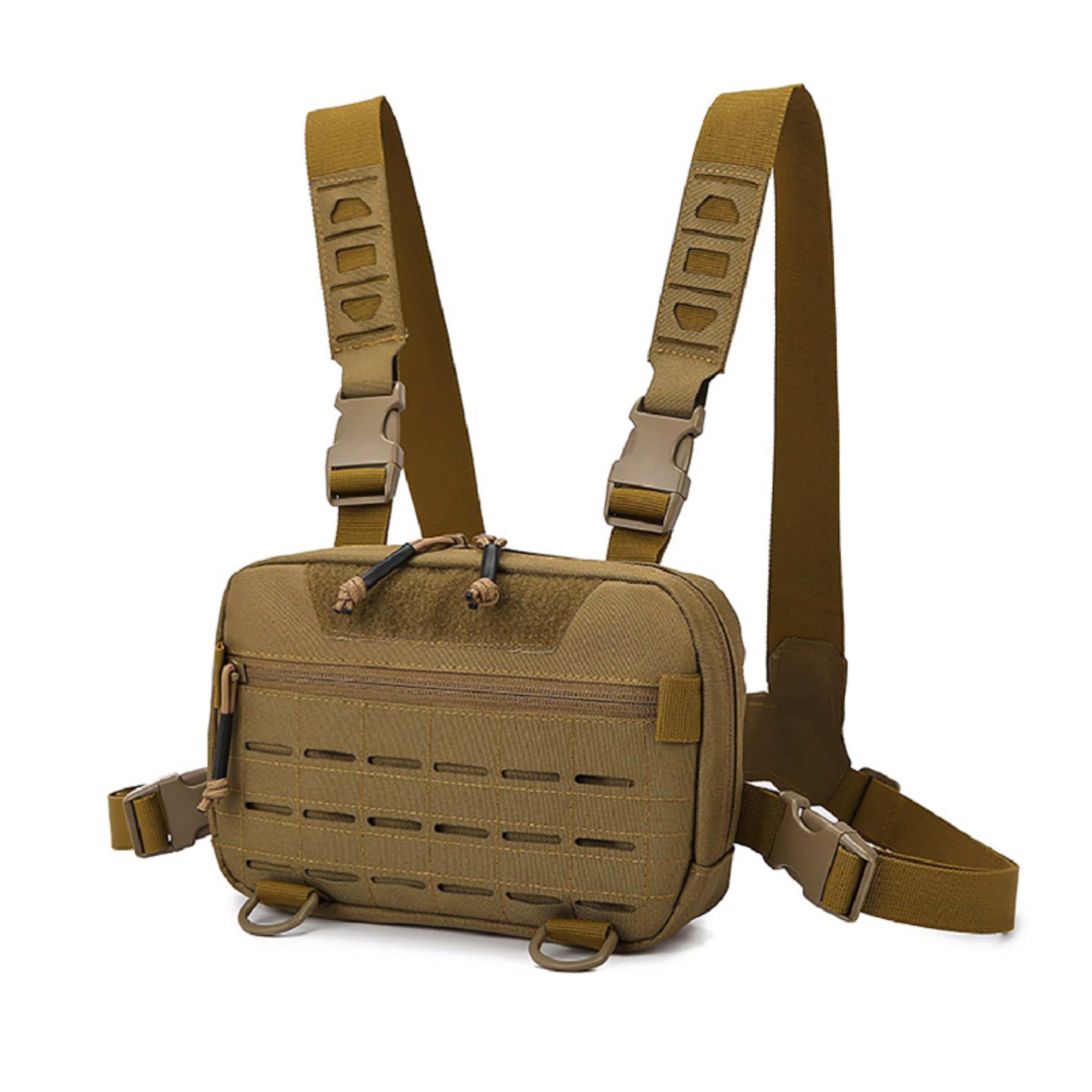 Tactical Chest Bag Adjustable EDC Chest Pack For Hiking Hunting  Travel 2