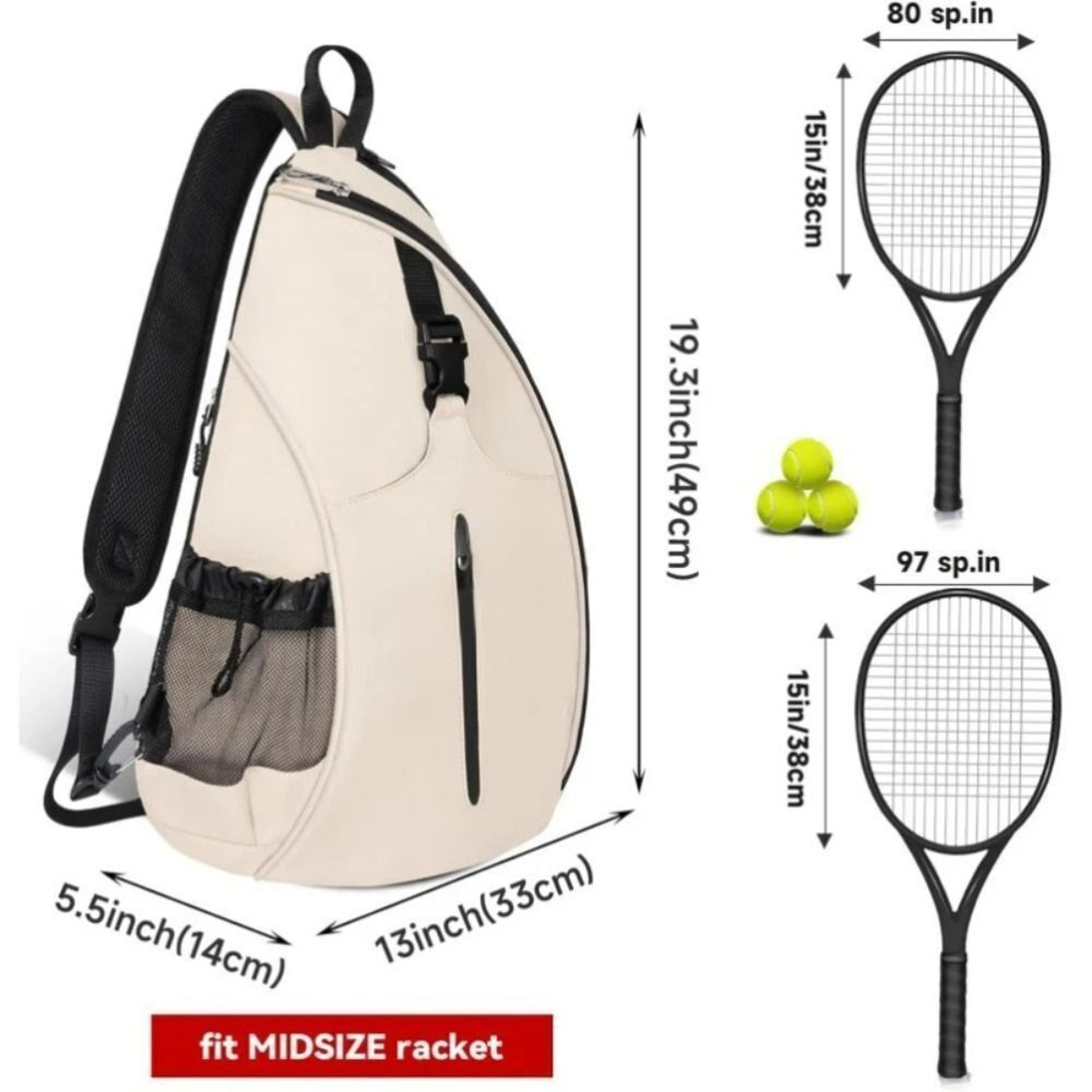 Pickleball Backpack Large Capacity Racket Bag For Pickleball  Badminton Gear 7