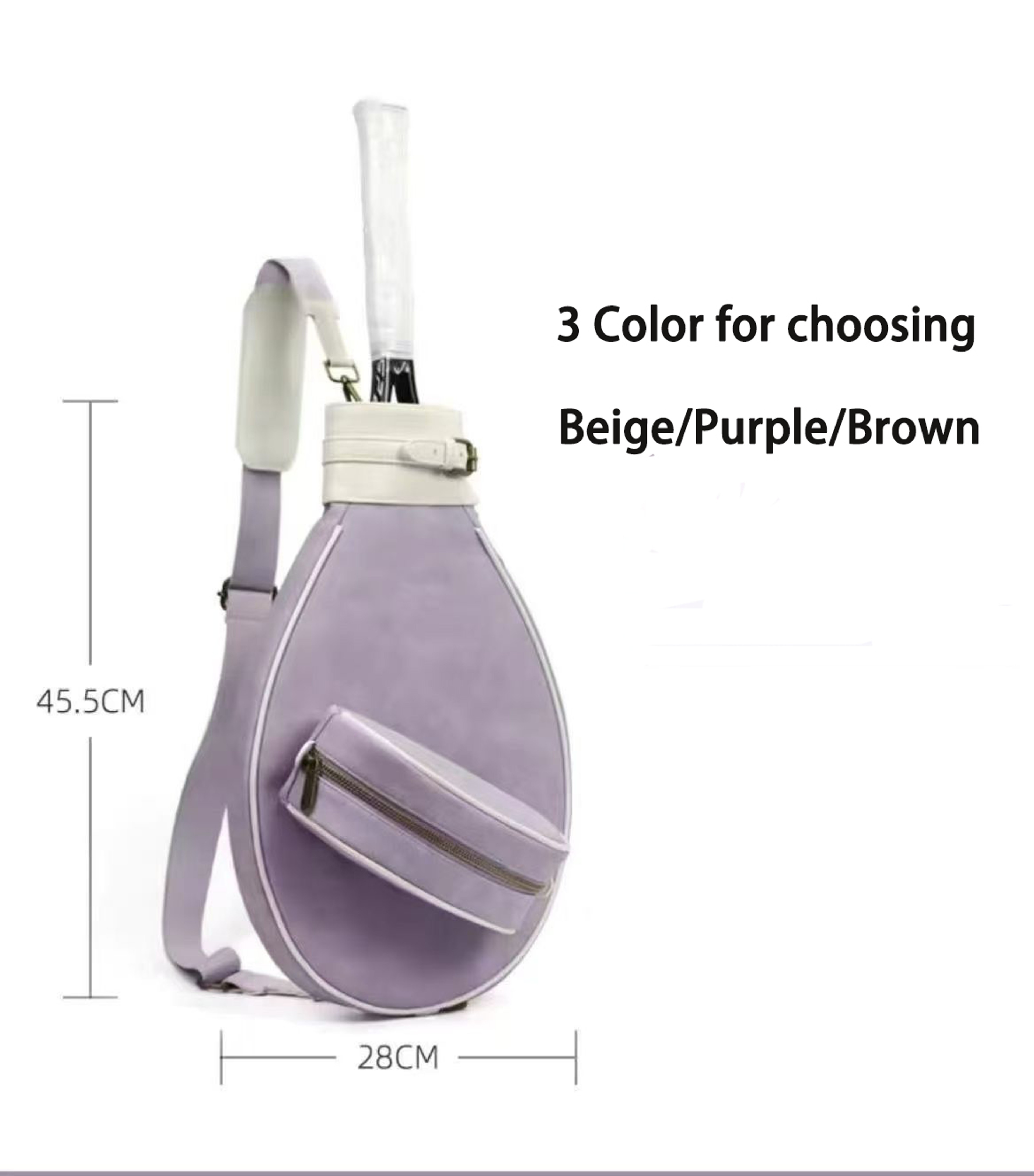 Retro Tennis Racket Bag For Rackets Crossbody Badminton Bag Sports Sling Backpack 8