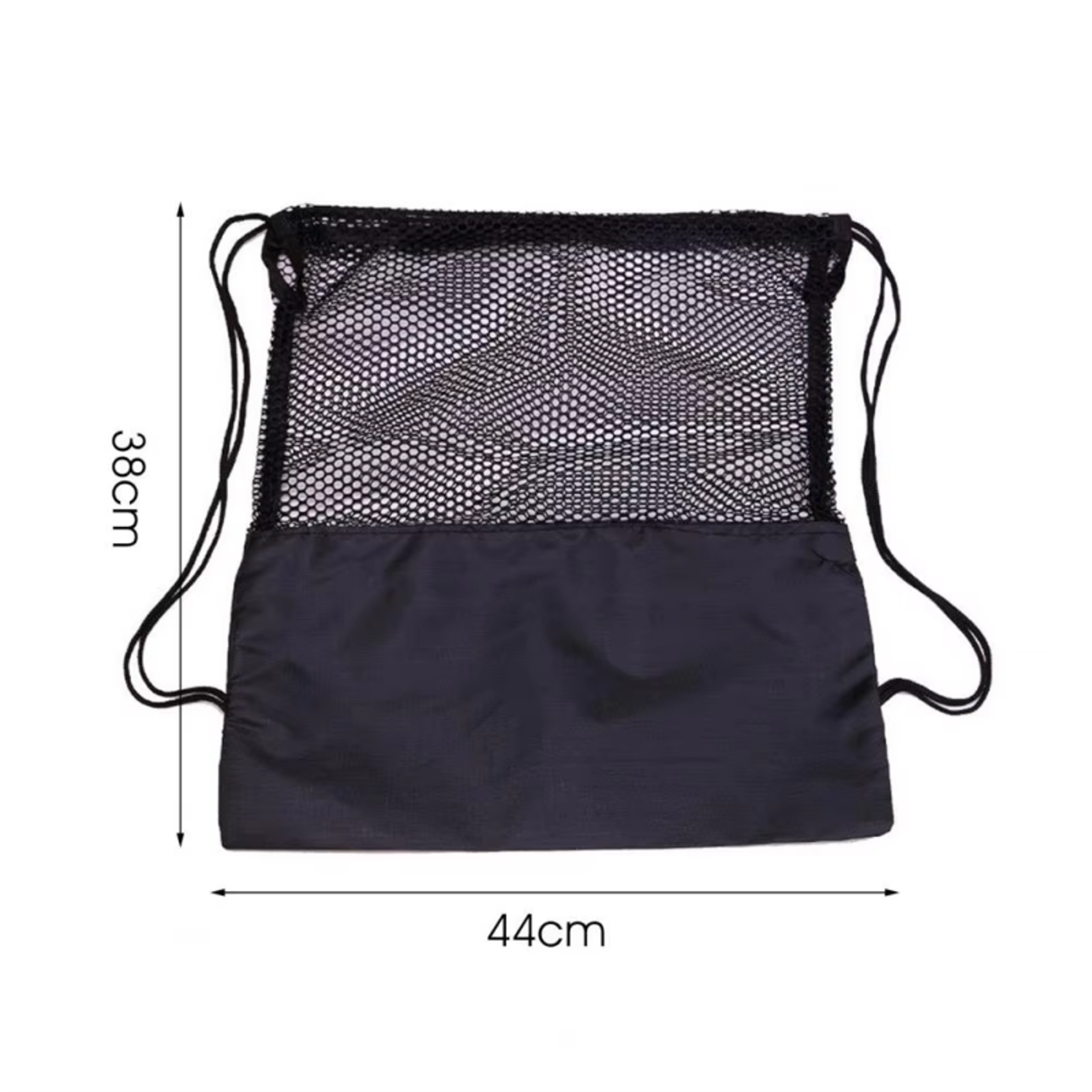 Lightweight Mesh Drawstring Backpack Sports Ball Storage Bag For Gym Hiking  Travel 5