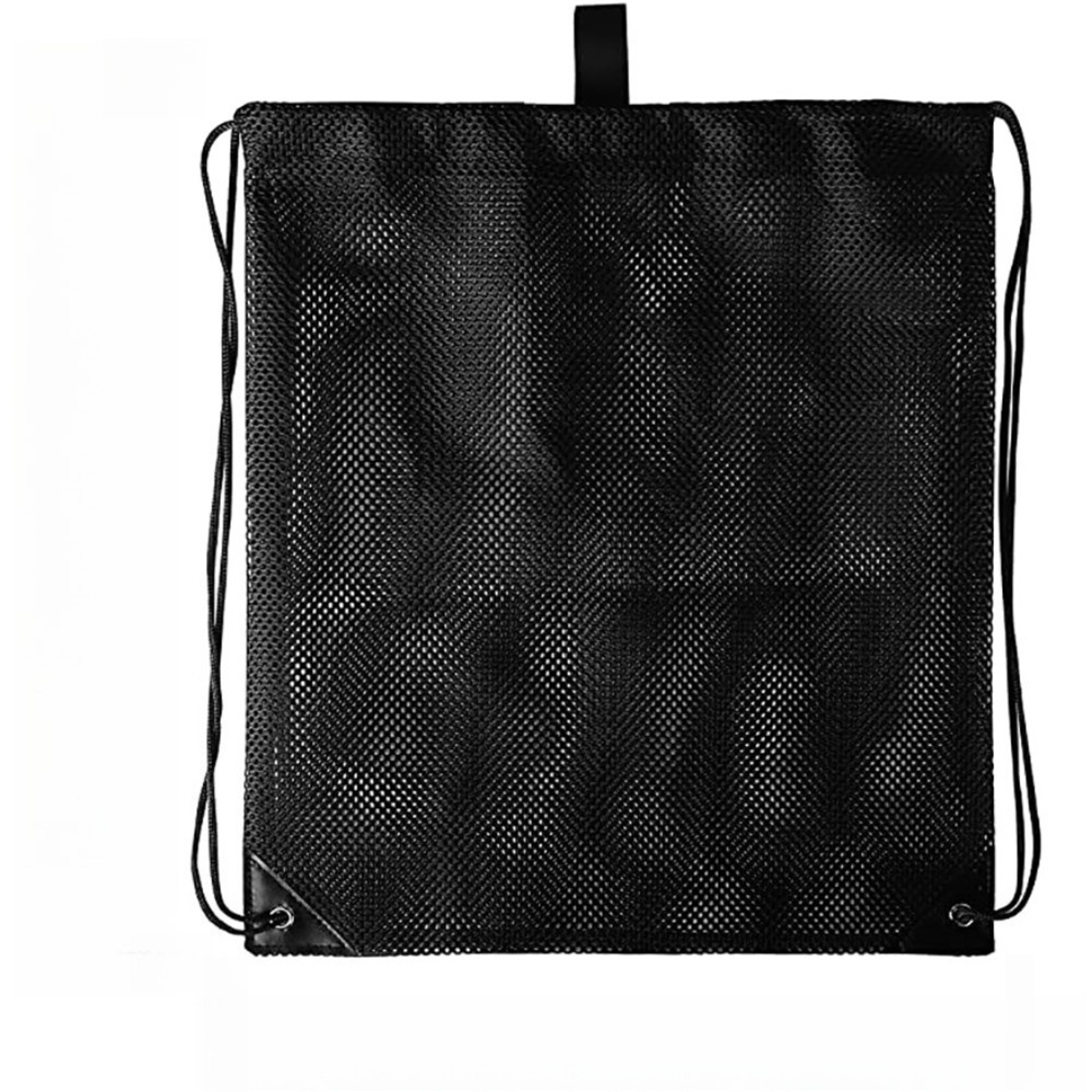 Heavy Duty Mesh Drawstring Backpack Foldable Sports Mesh Bag for Swimming, Gym & Beach – view 7