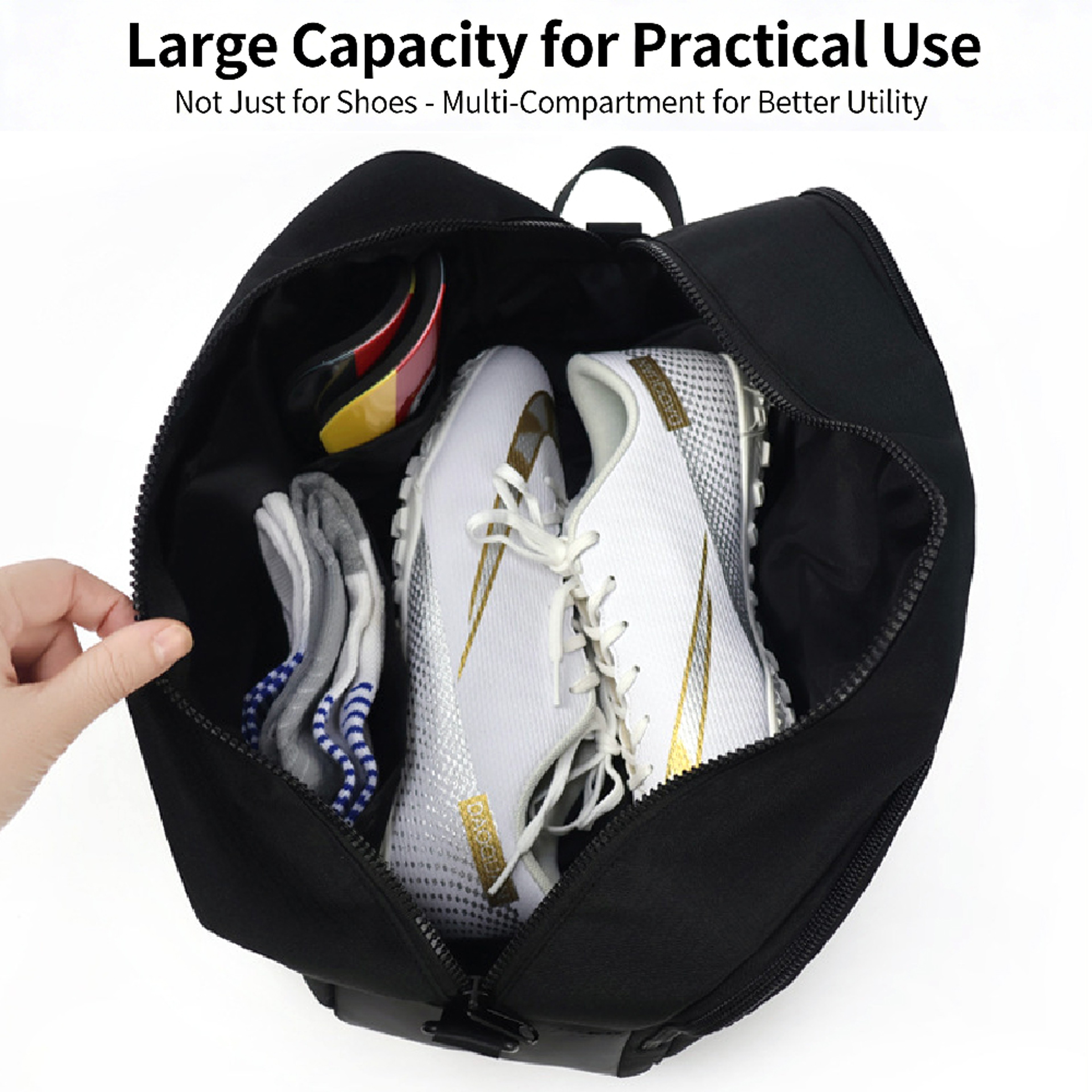 Travel Shoe Bag Crossbody Shoe Organizer For Gym Sports And Travel 4