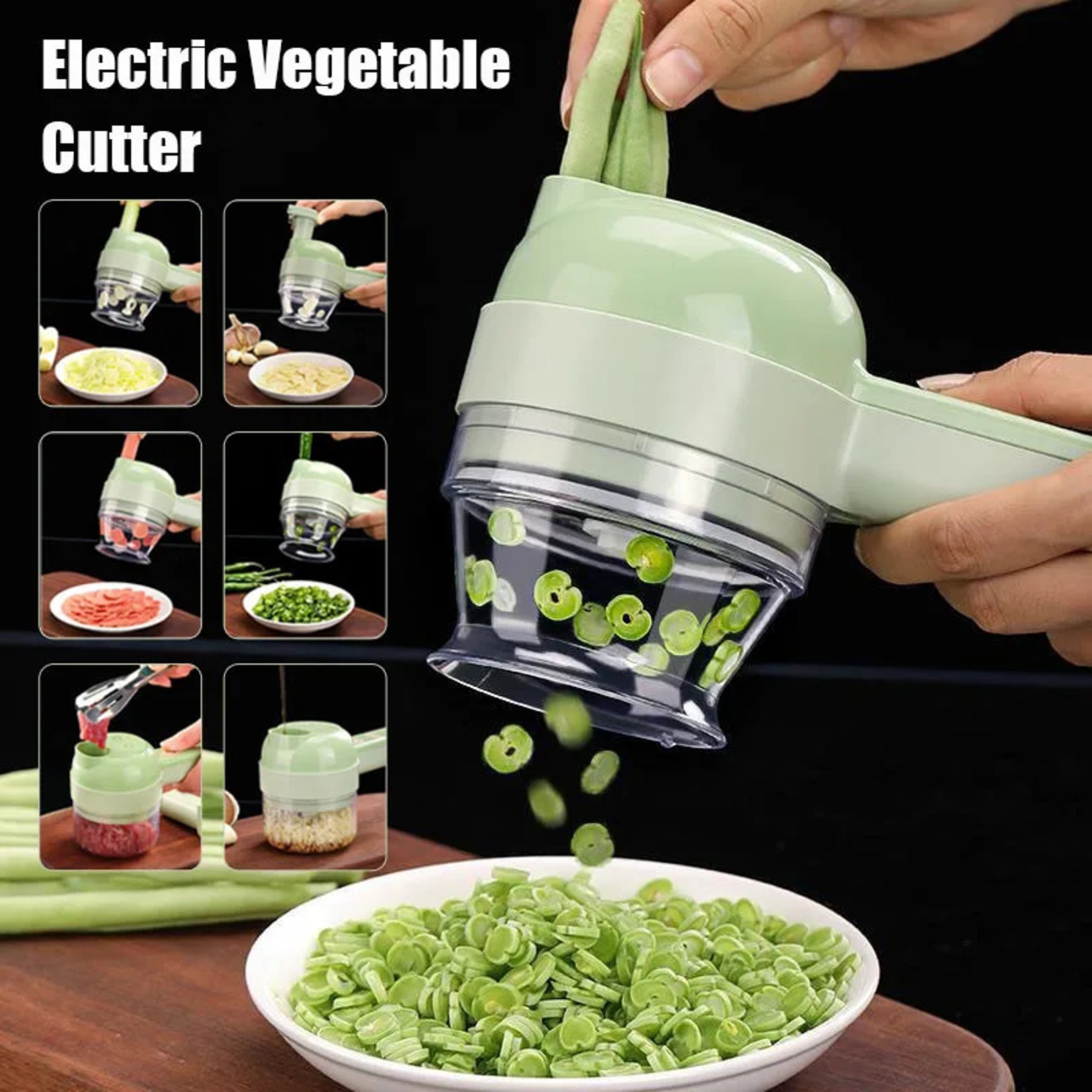 Electric Vegetable Cutter Wireless Food Chopper Mini Food Processor 1