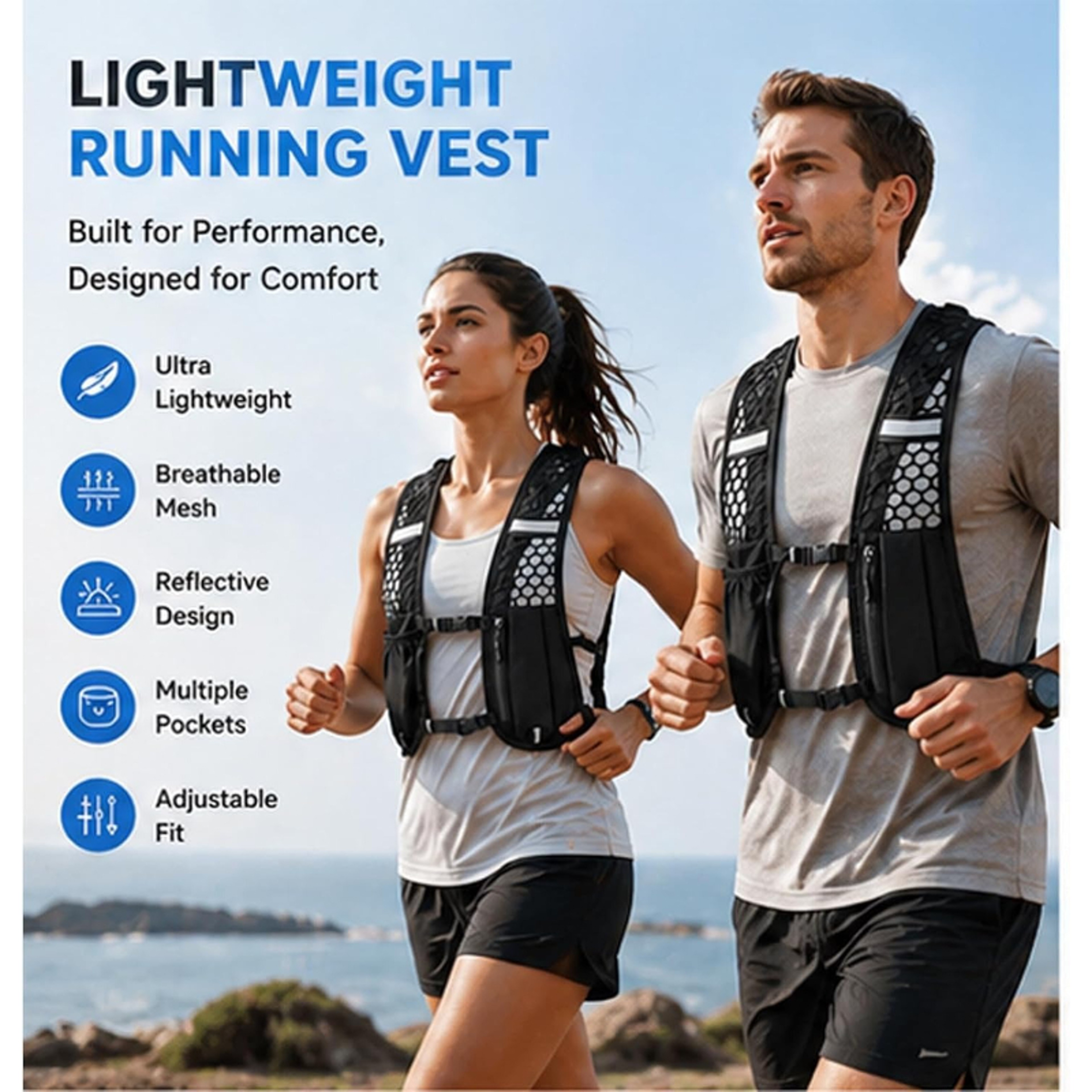 Hydration Running Vest Lightweight Running Hydration Backpack for Cycling, Hiking & Marathon – view 4