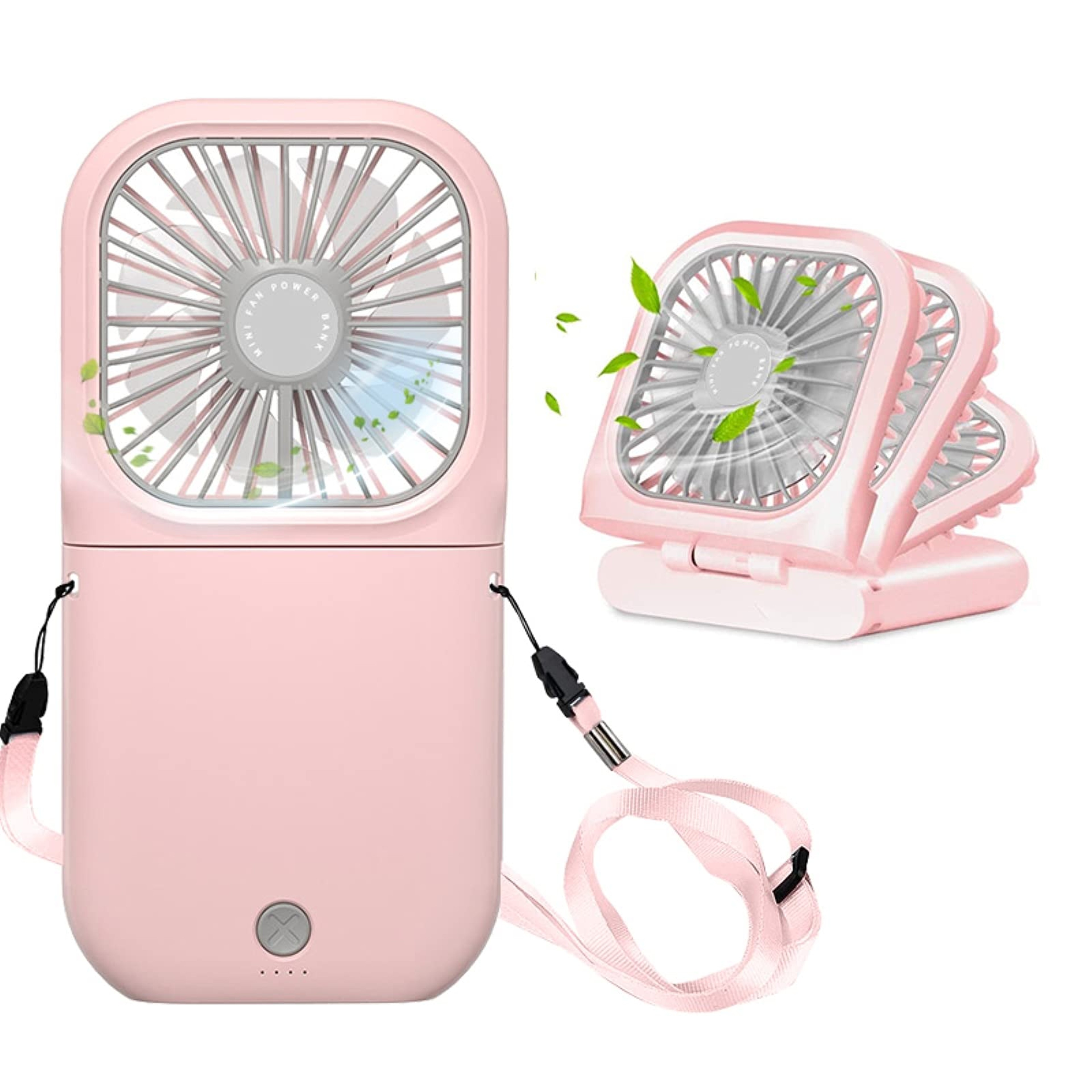 Portable Neck Fan USB Rechargeable Foldable Handheld Personal Cooling Fan 0