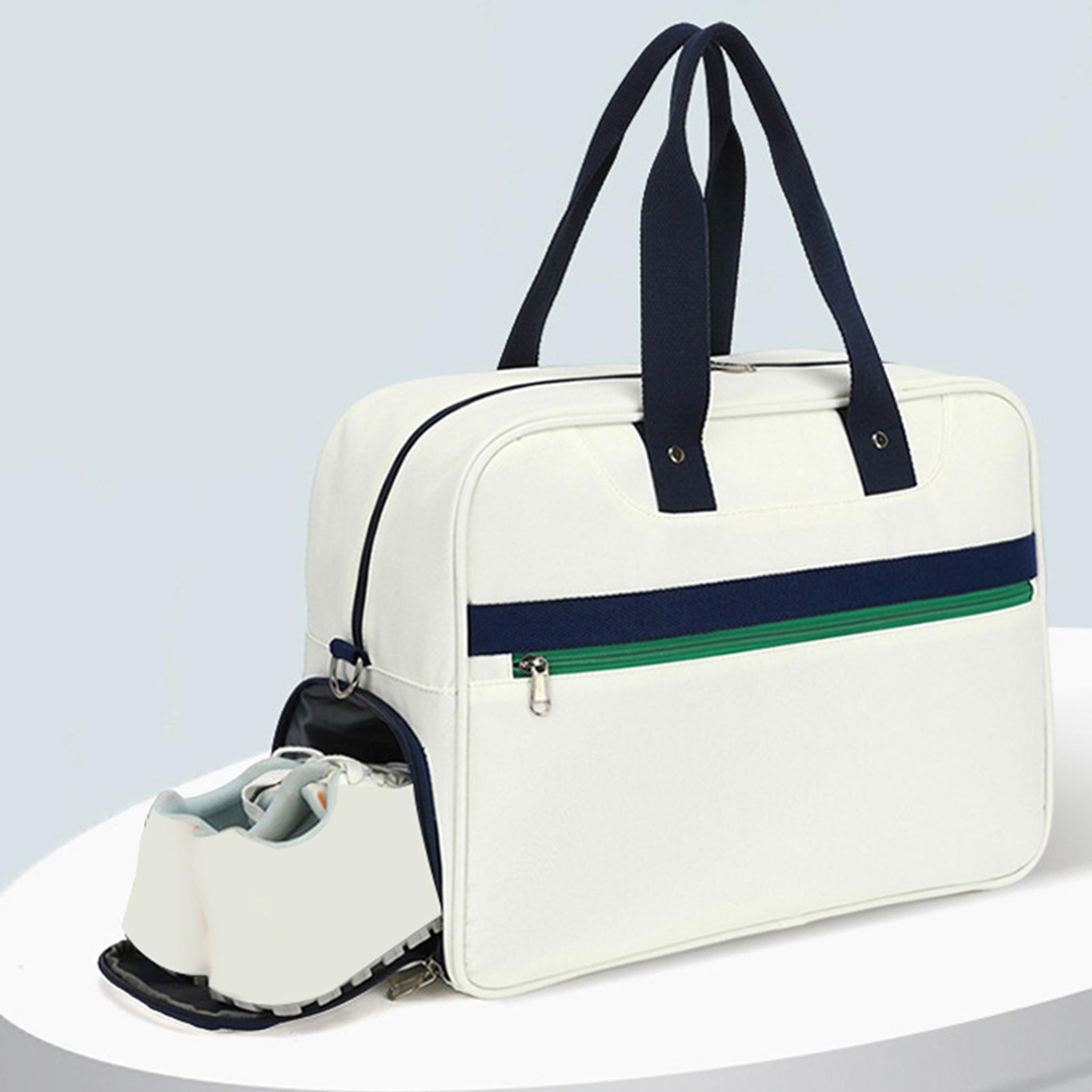 Lightweight Tennis Bag with Shoe Compartment and Adjustable Shoulder Strap – view 4