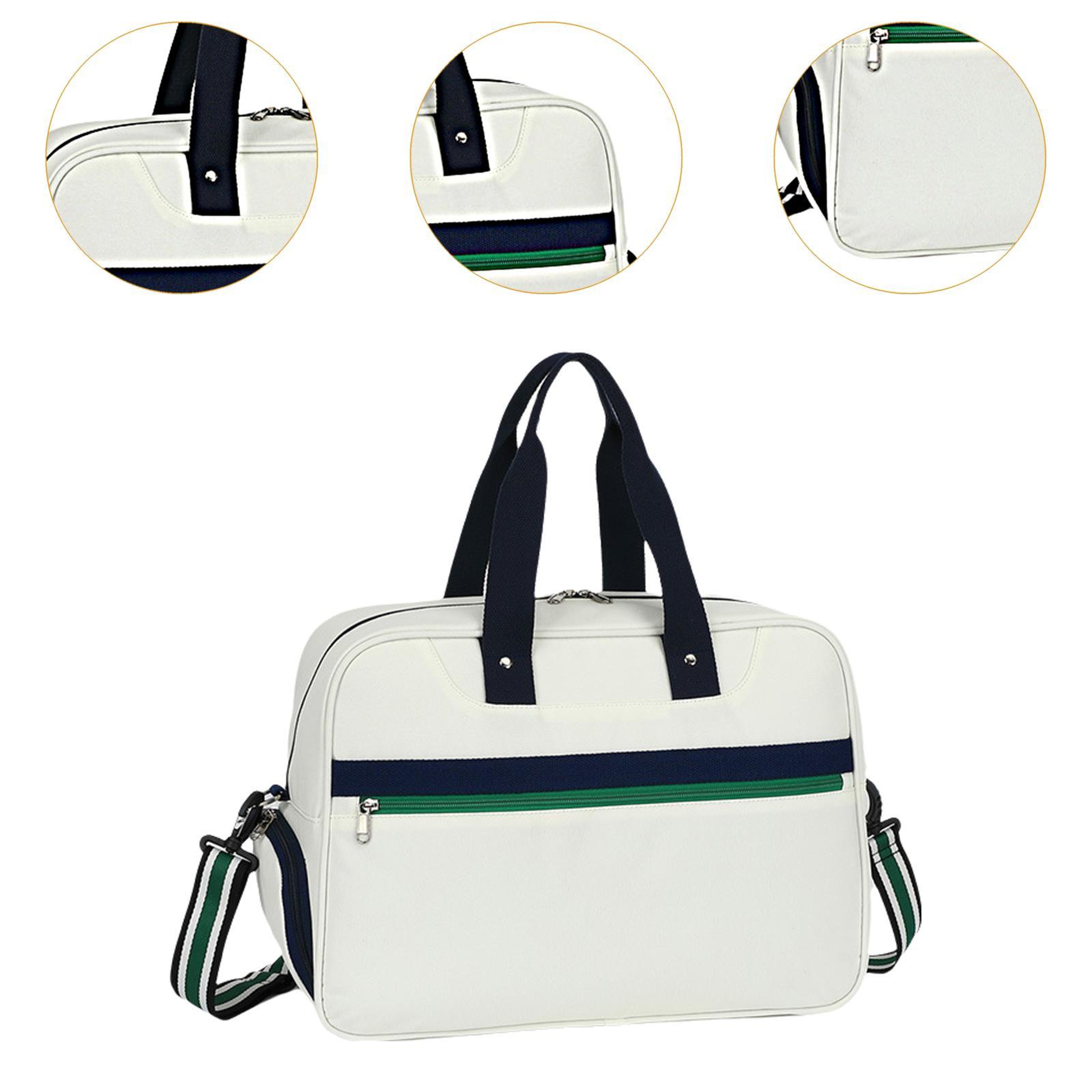 Lightweight Tennis Bag with Shoe Compartment and Adjustable Shoulder Strap – view 6