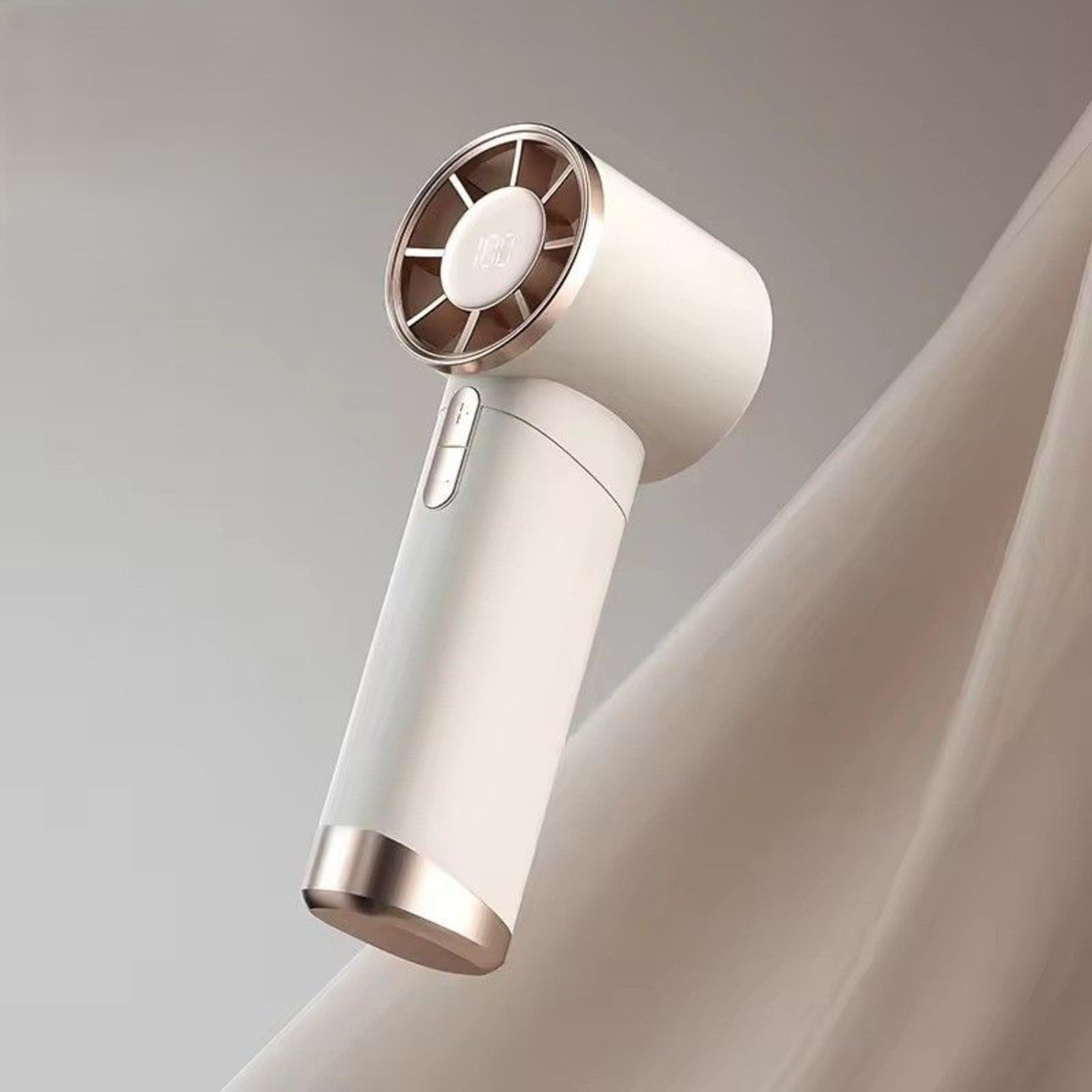 Portable Handheld Fan With Speed Ice Cooling  LED Display 0
