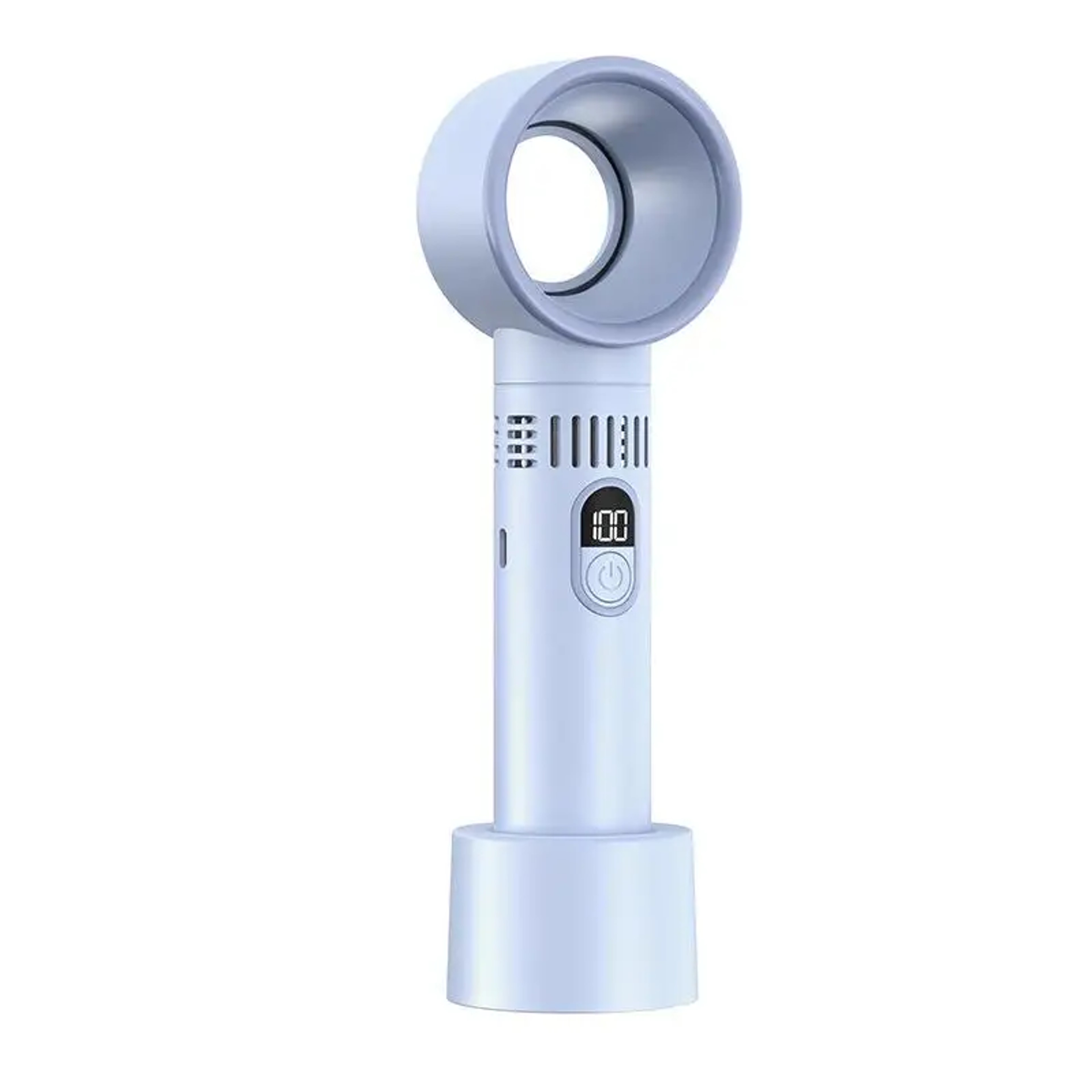 Portable Handheld Fan With LED Display Speed Rechargeable Mini Cooling Fan 2