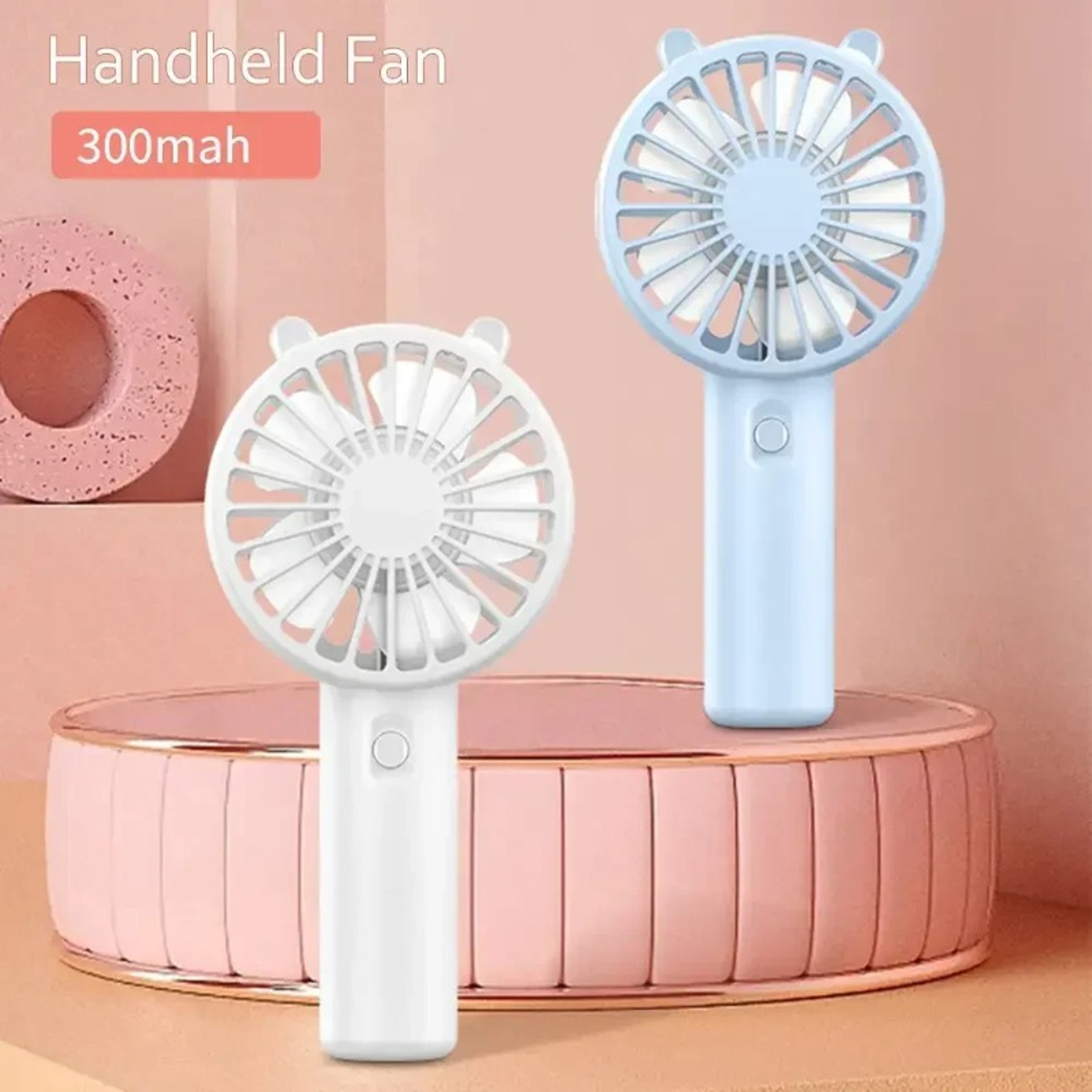Portable Handheld Fan USB Rechargeable Mini Cooling Desk Fan 4