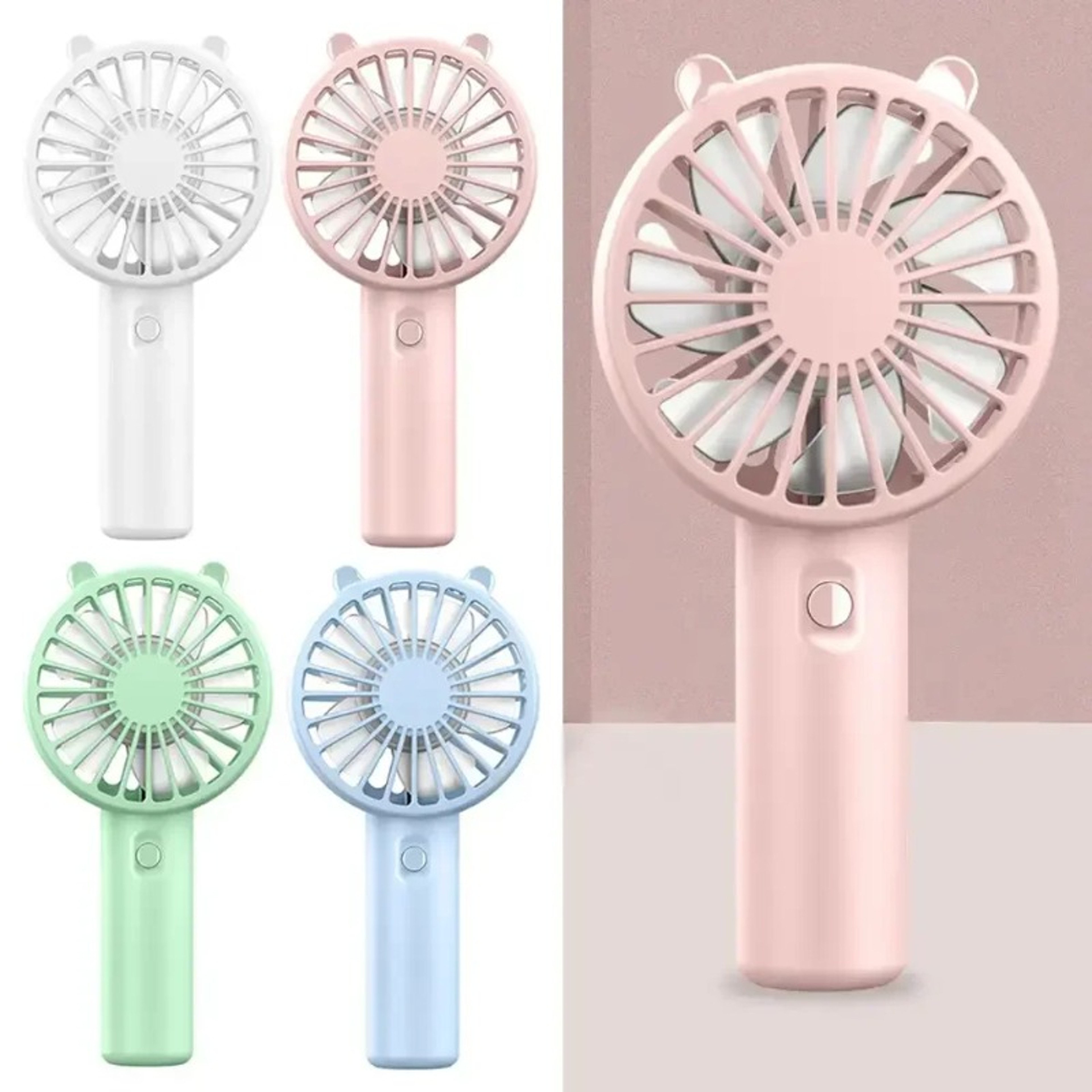 Portable Handheld Fan USB Rechargeable Mini Cooling Desk Fan 5