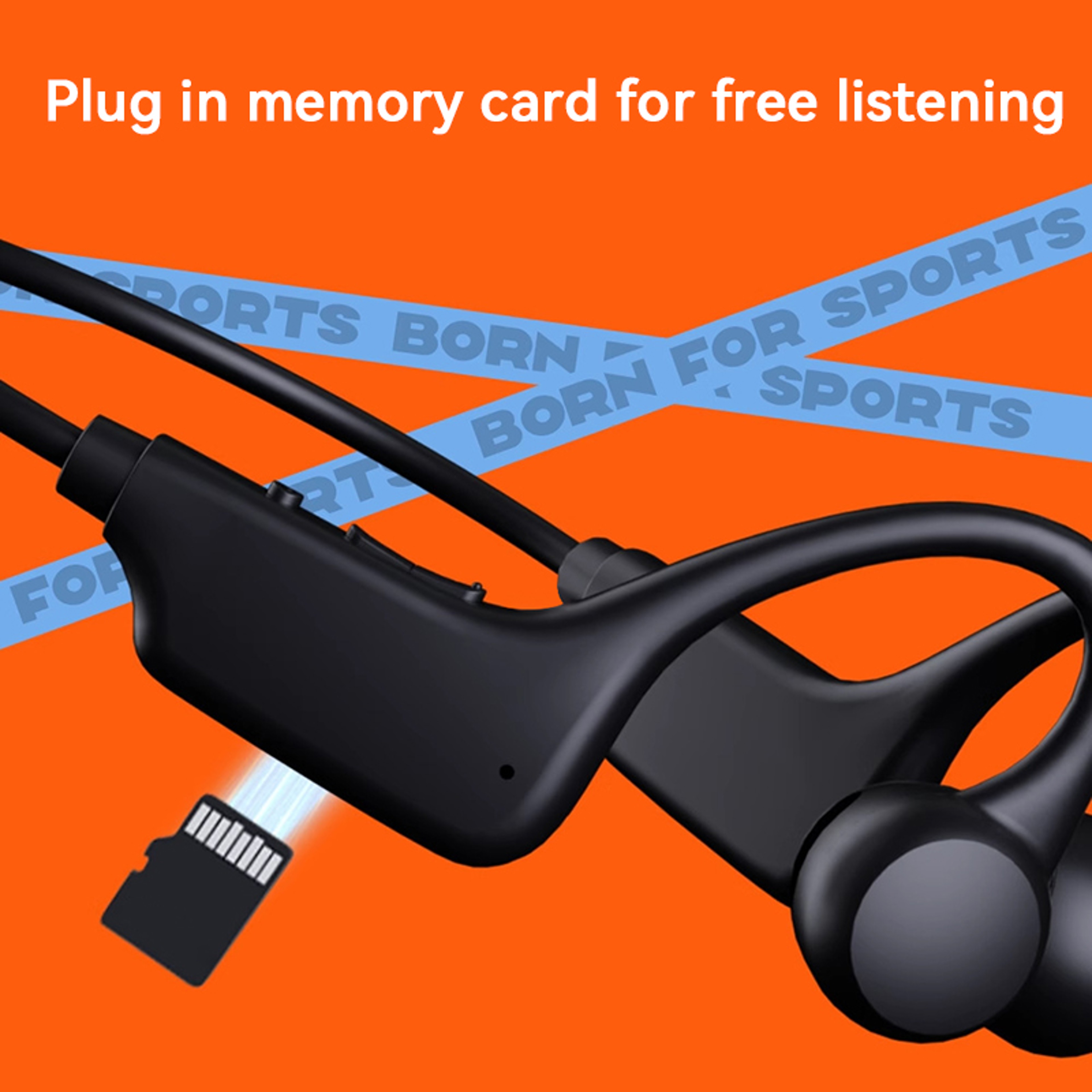 Bone Conduction Headphones IPX8 Waterproof Bluetooth For Swimming  Sports 6