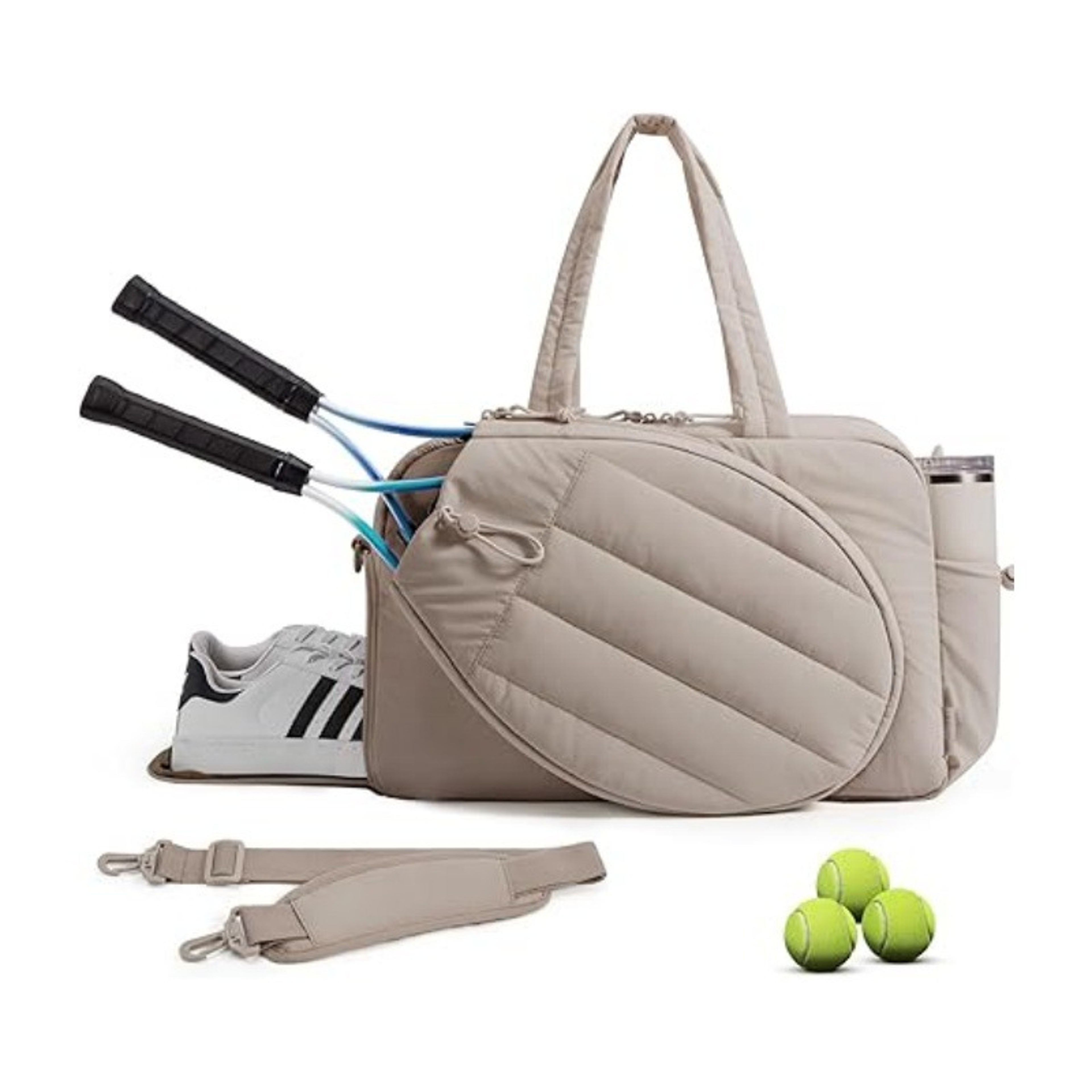 Crossbody Pickleball Paddle Bag  Tennis Racket Bag With Adjustable Shoulder Strap 0