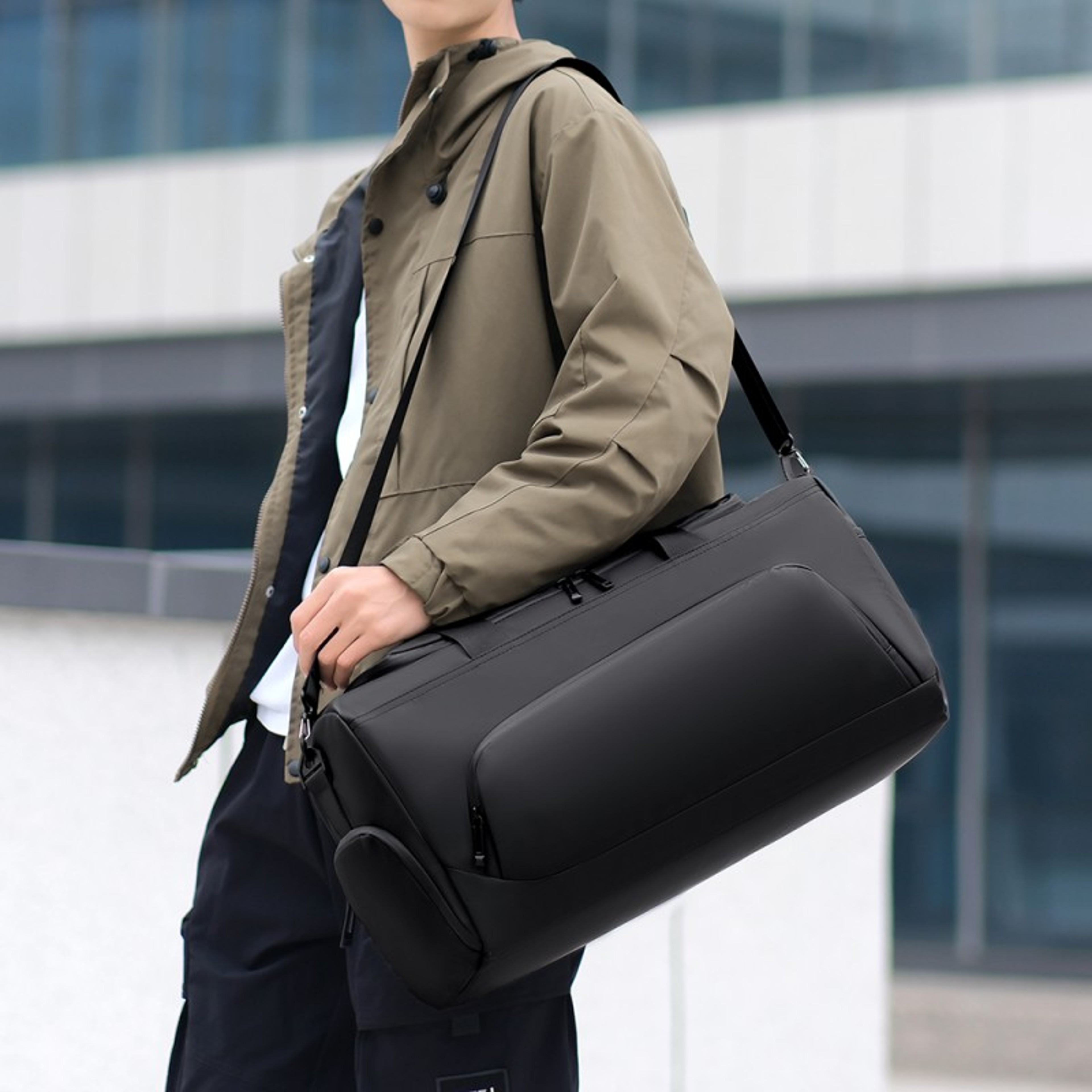 Gym Duffel Bag With Shoe Compartment Large Capacity Travel Gym Bag 8