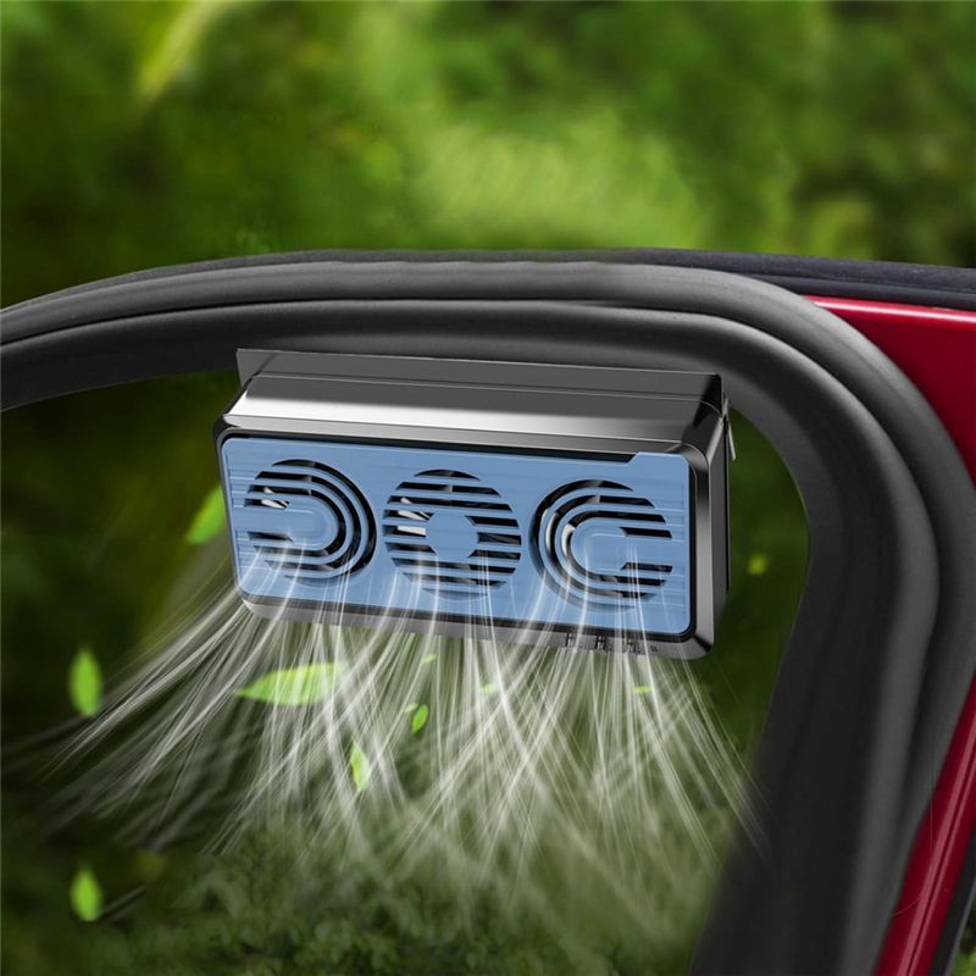 Solar Powered Car Window Exhaust Fan for Cooler, Fresher Vehicle Ventilation – view 4