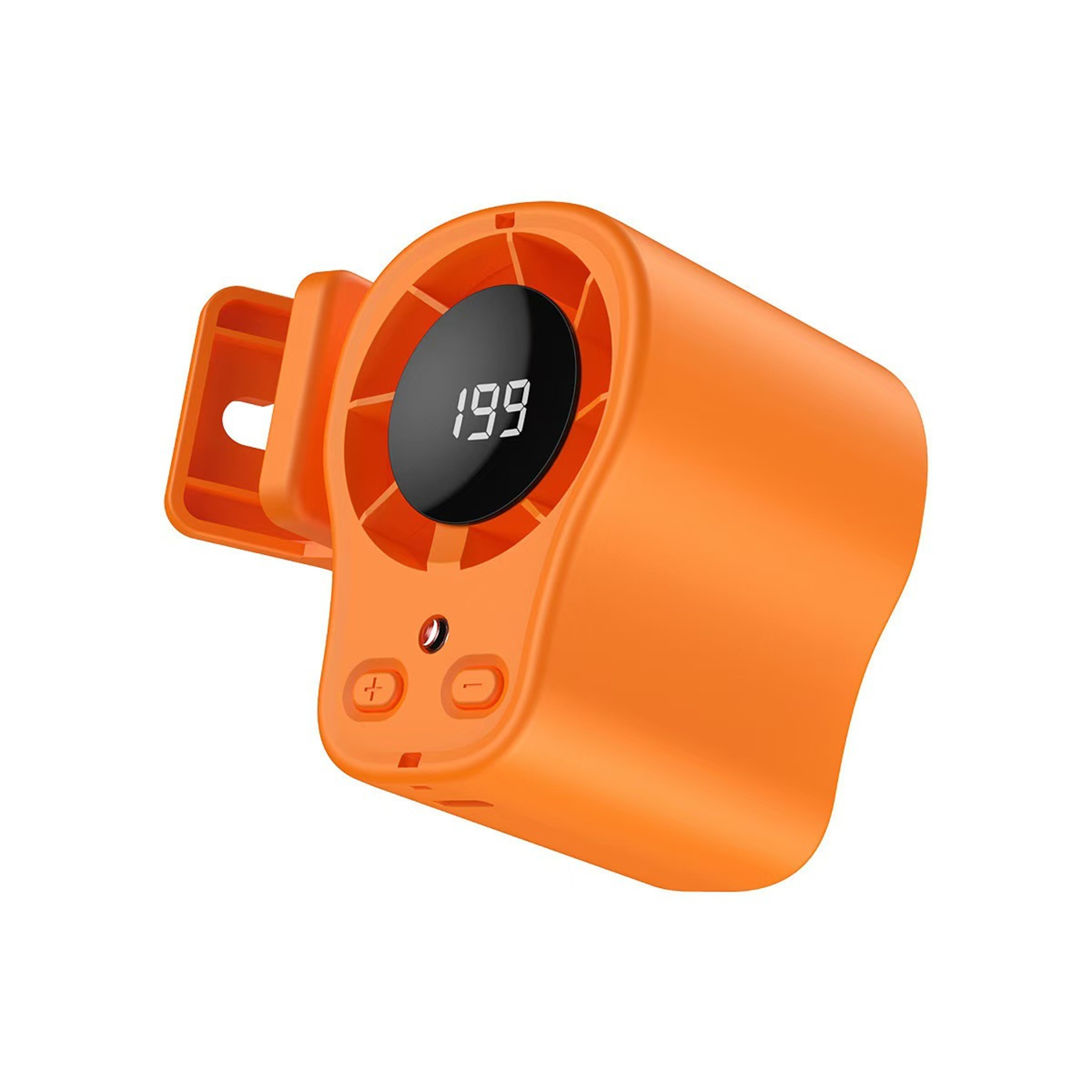 Portable Car Cooling Fan With LED Display Rotating Clip On Fan 0