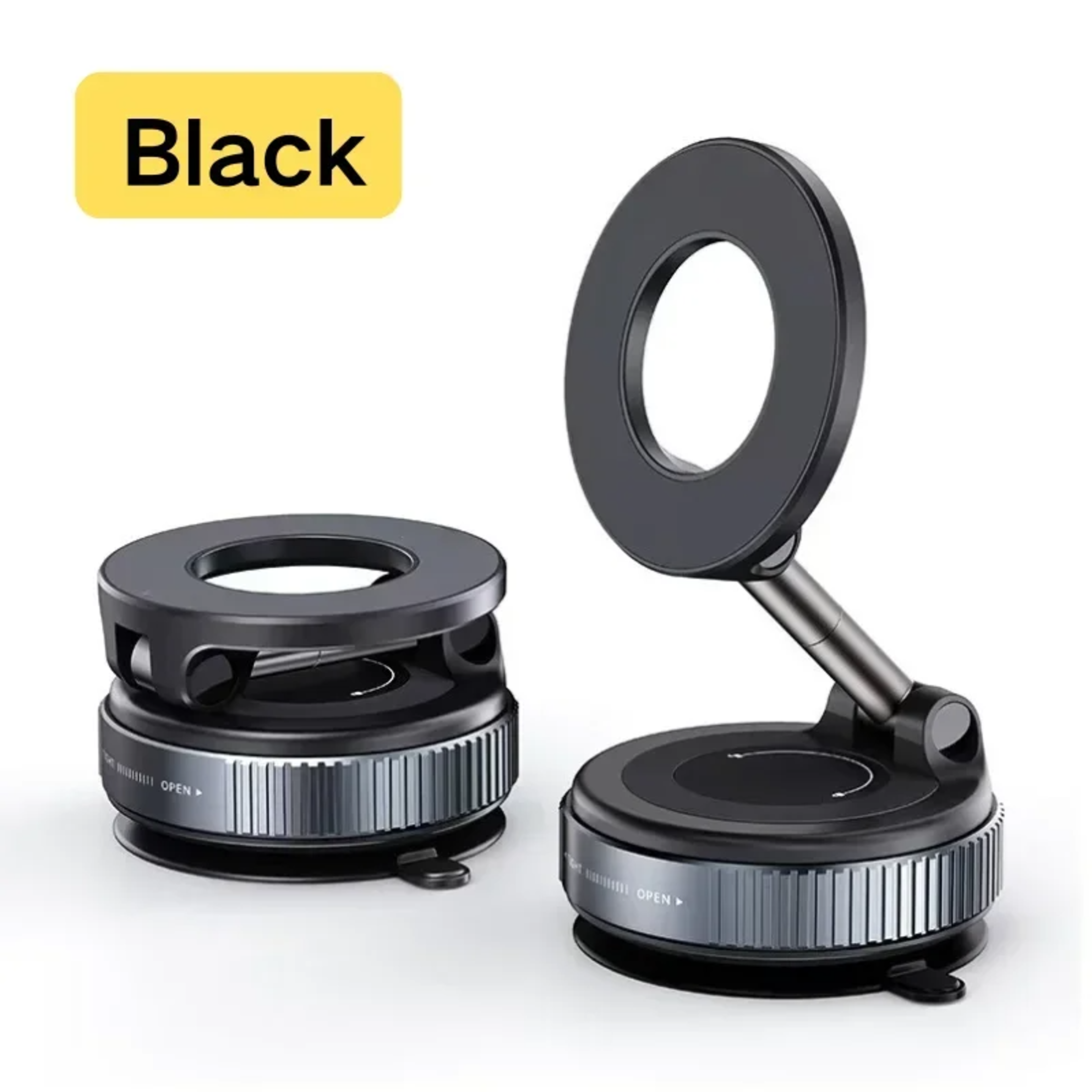 Magnetic Phone Holder For Car Dashboard 360 Rotating Vacuum Suction Car Phone Mount 1
