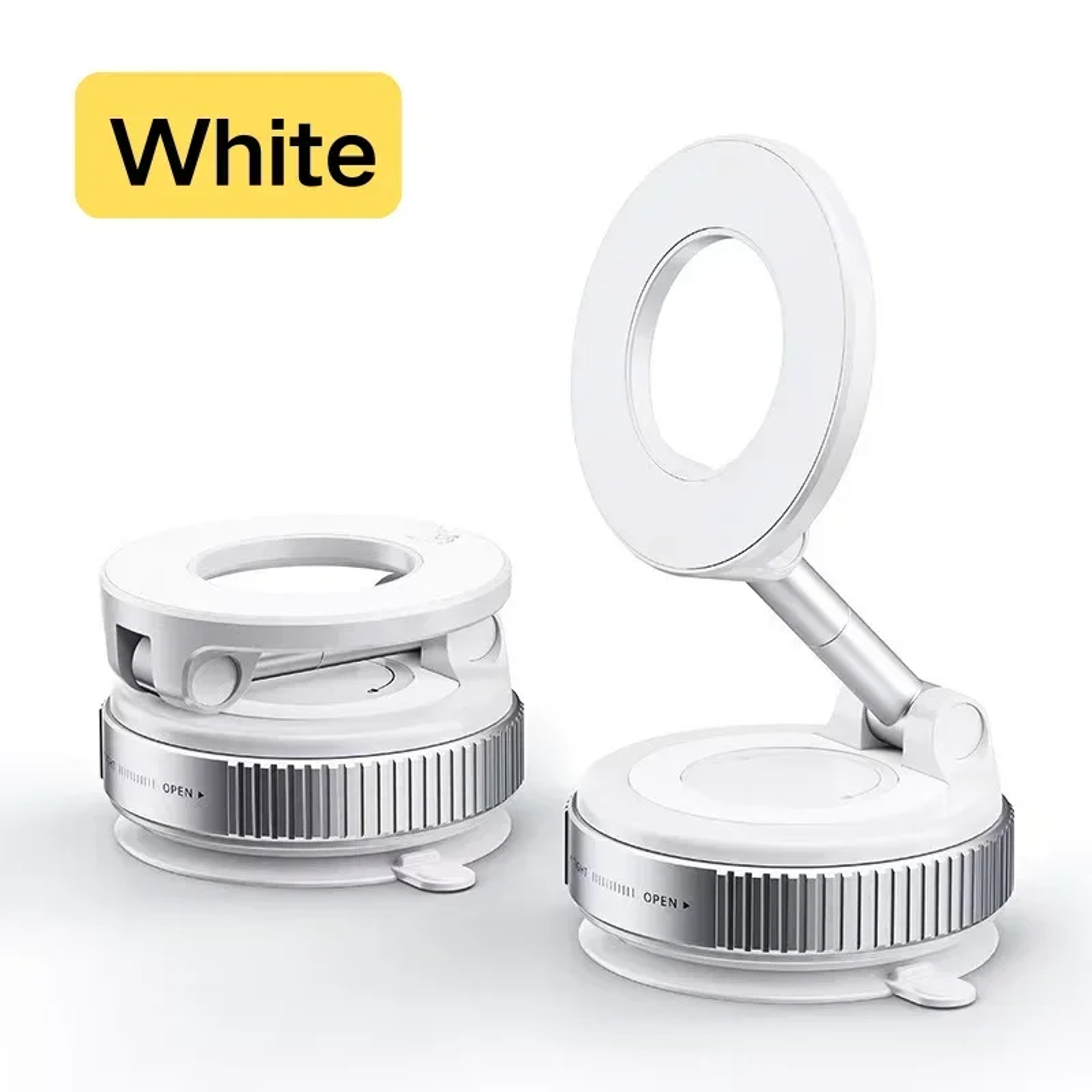 Magnetic Phone Holder For Car Dashboard 360 Rotating Vacuum Suction Car Phone Mount 2