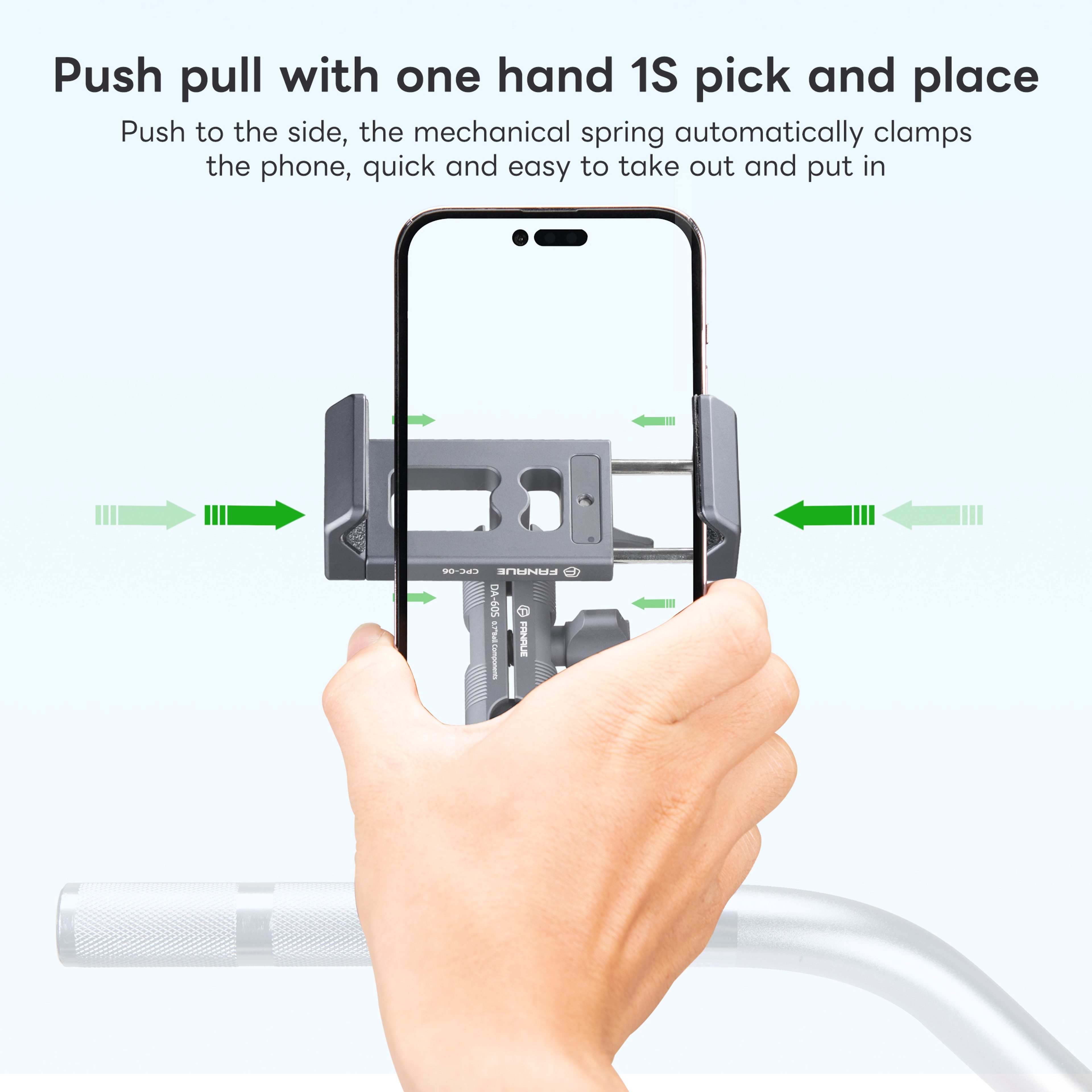 Aluminum Motorcycle Phone Mount With Rotation For Bikes  Ball Mount 4