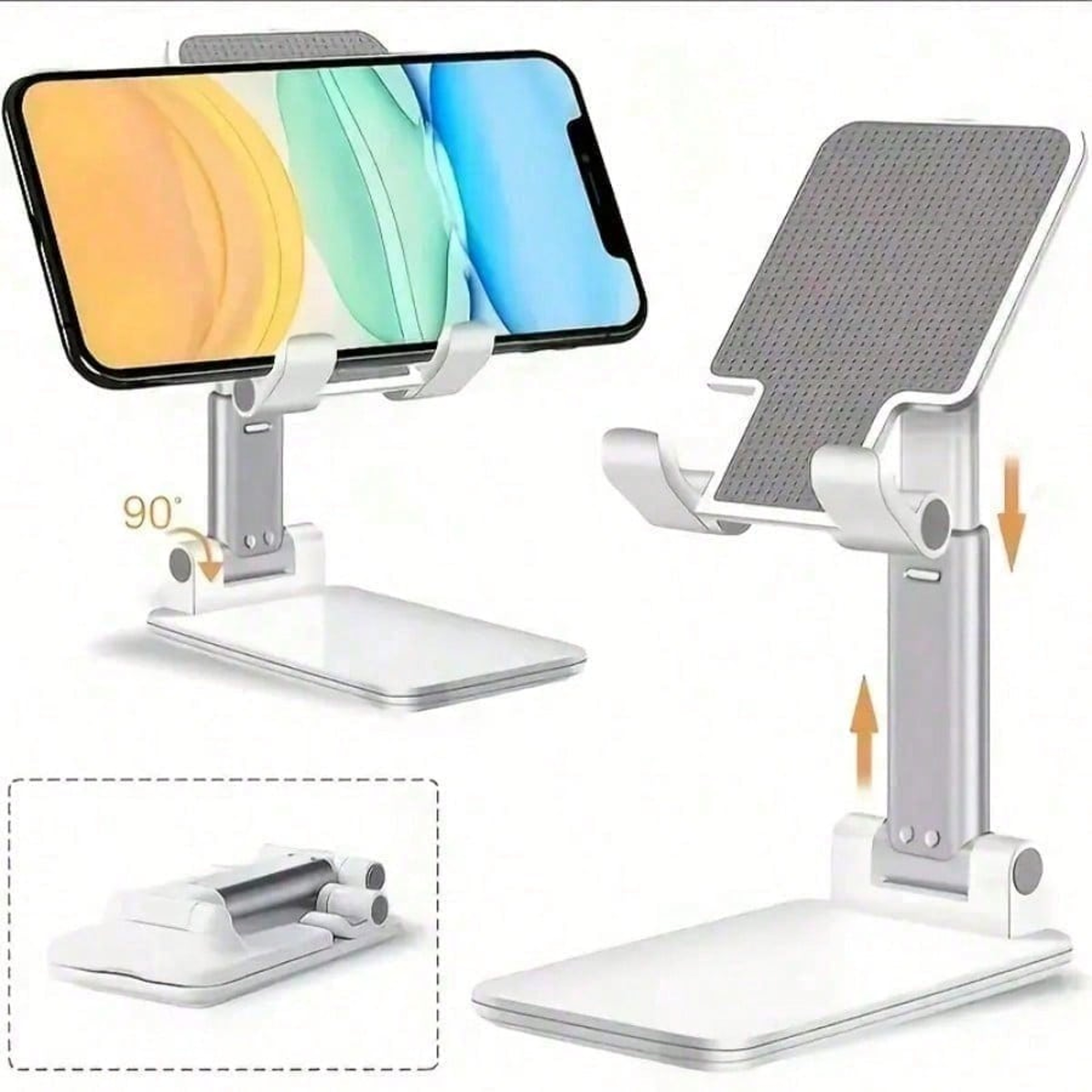 FlexFold Adjustable Phone Stand  Foldable Phone Holder For Smartphones And Tablets 3