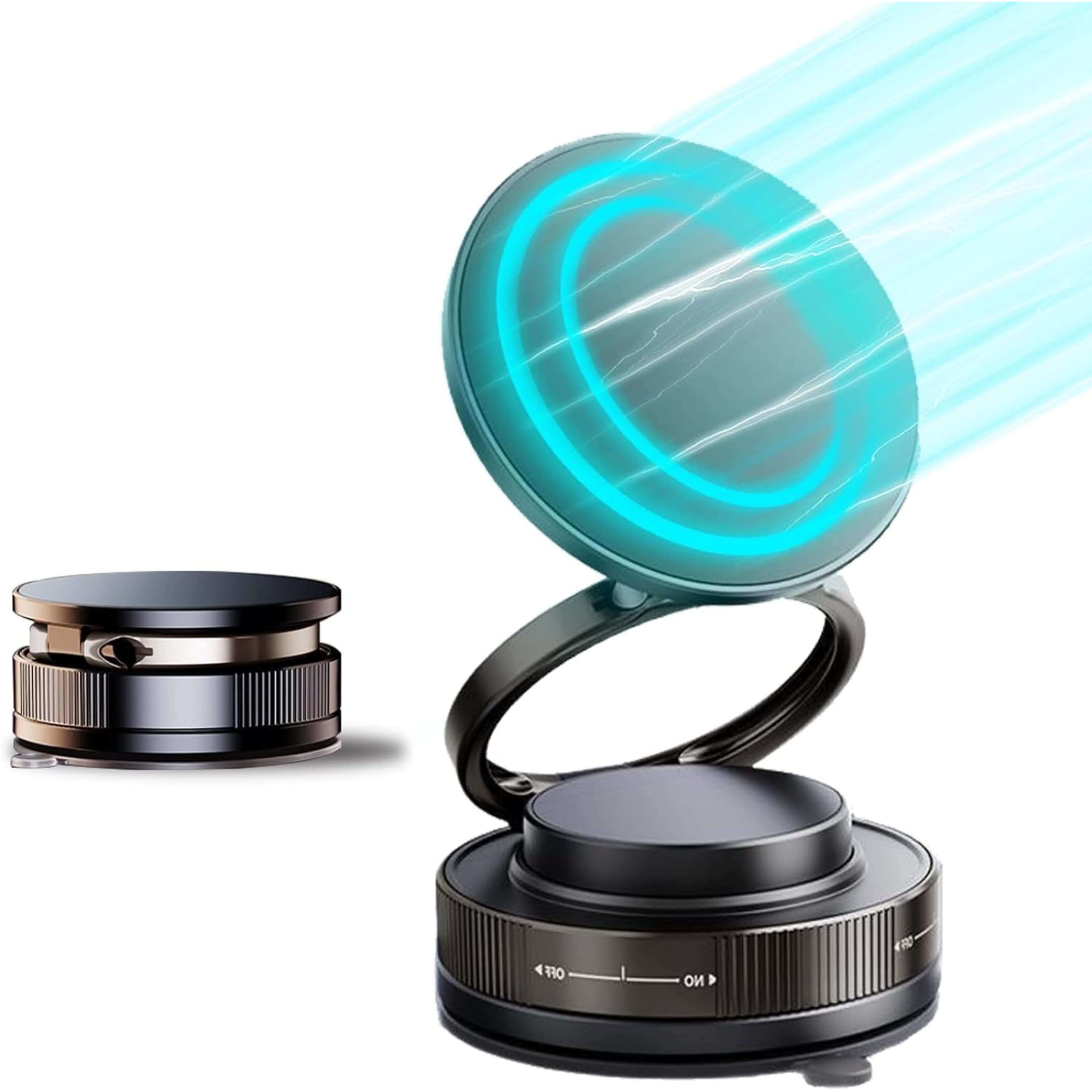 MagGrip Vacuum Magnetic Car Phone Holder With Foldable Dashboard Phone Mount 0